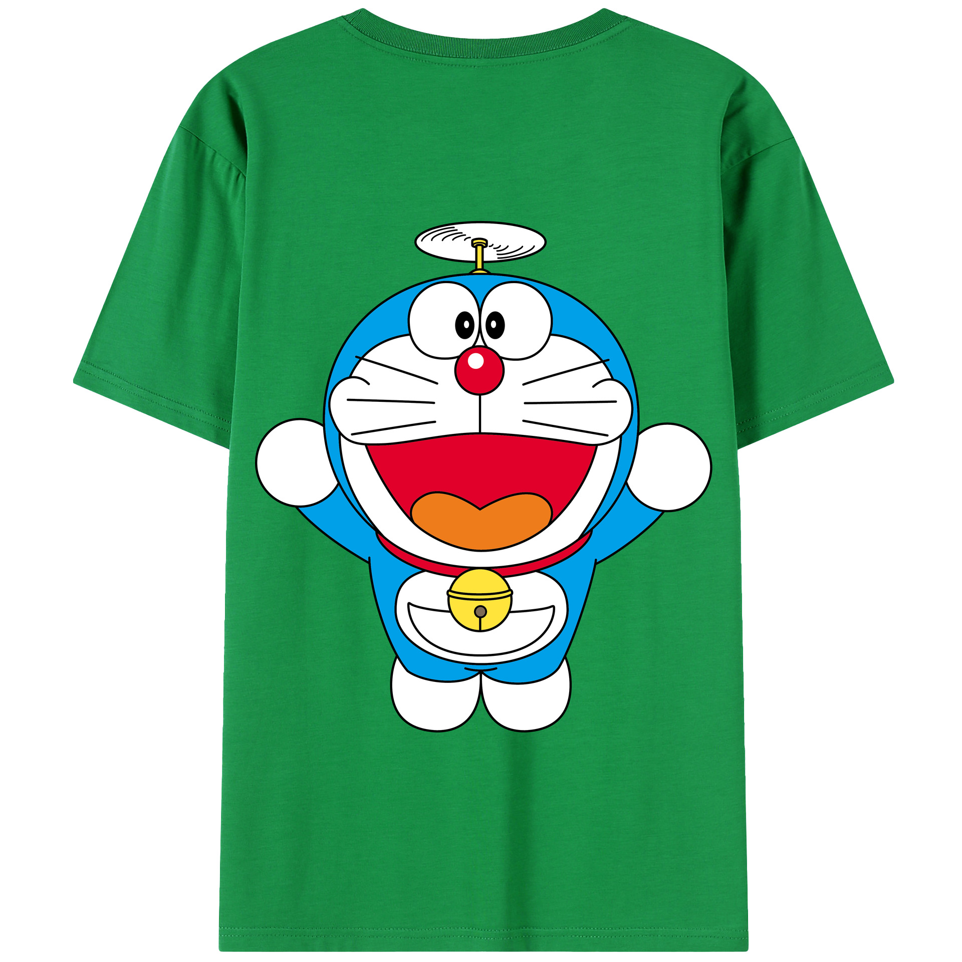 （画像用） ドラえもん Doraemon 綿100％半袖Tシャツ（背面プリント）