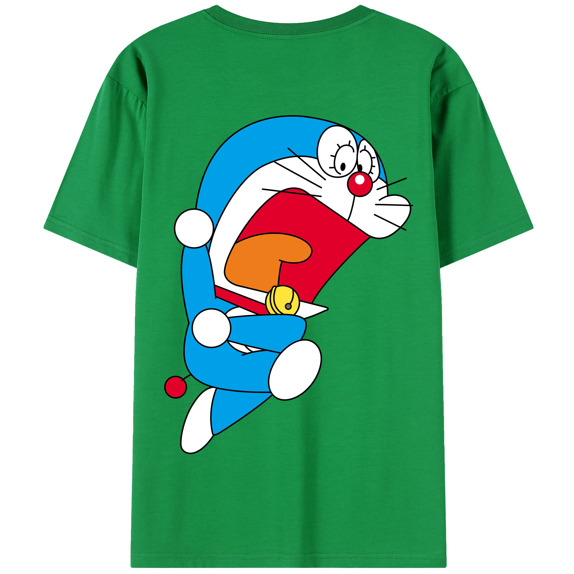 （画像用） ドラえもん Doraemon 綿100％半袖Tシャツ（背面プリント）