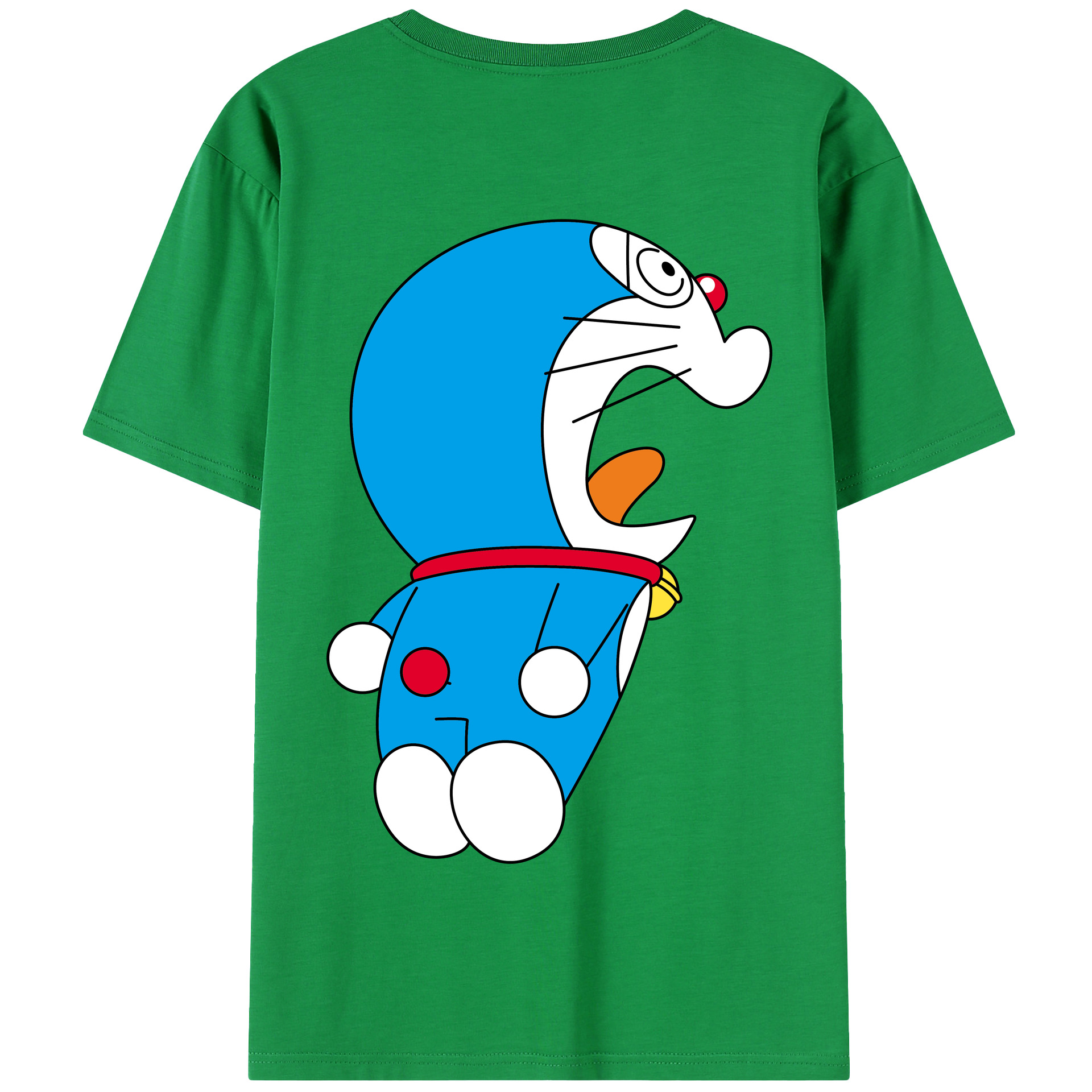 （画像用） ドラえもん Doraemon 綿100％半袖Tシャツ（背面プリント）