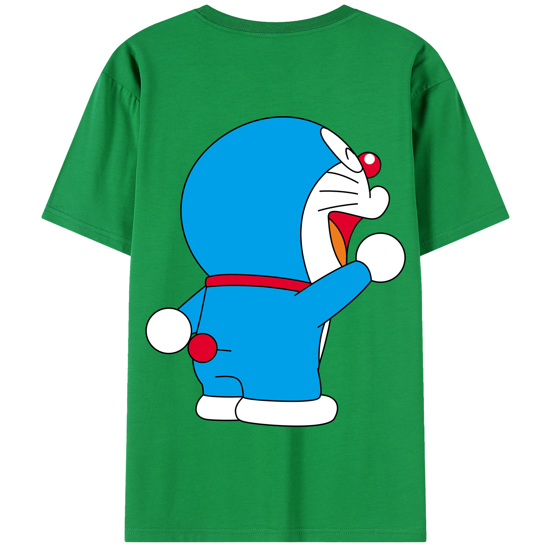 （画像用） ドラえもん Doraemon 綿100％半袖Tシャツ（背面プリント）