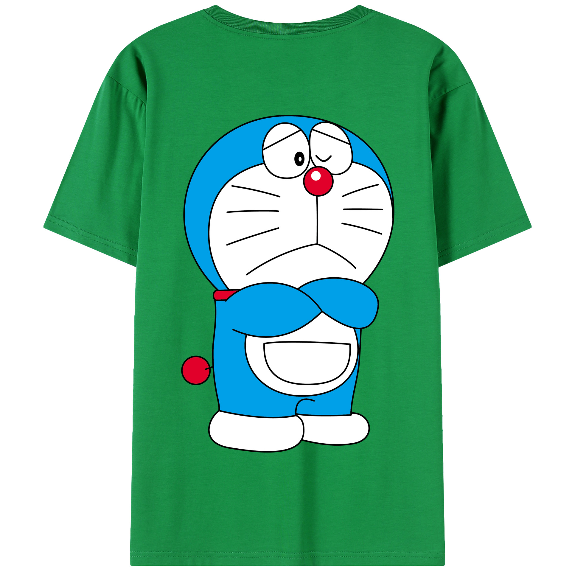 （画像用） ドラえもん Doraemon 綿100％半袖Tシャツ（背面プリント）
