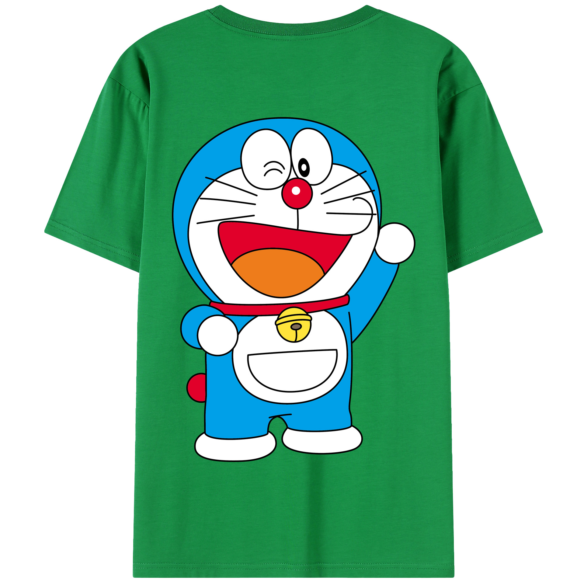 （画像用） ドラえもん Doraemon 綿100％半袖Tシャツ（背面プリント）