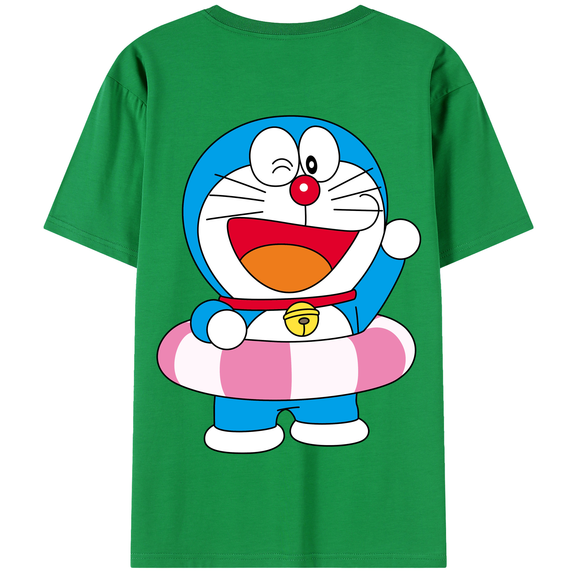 （画像用） ドラえもん Doraemon 綿100％半袖Tシャツ（背面プリント）