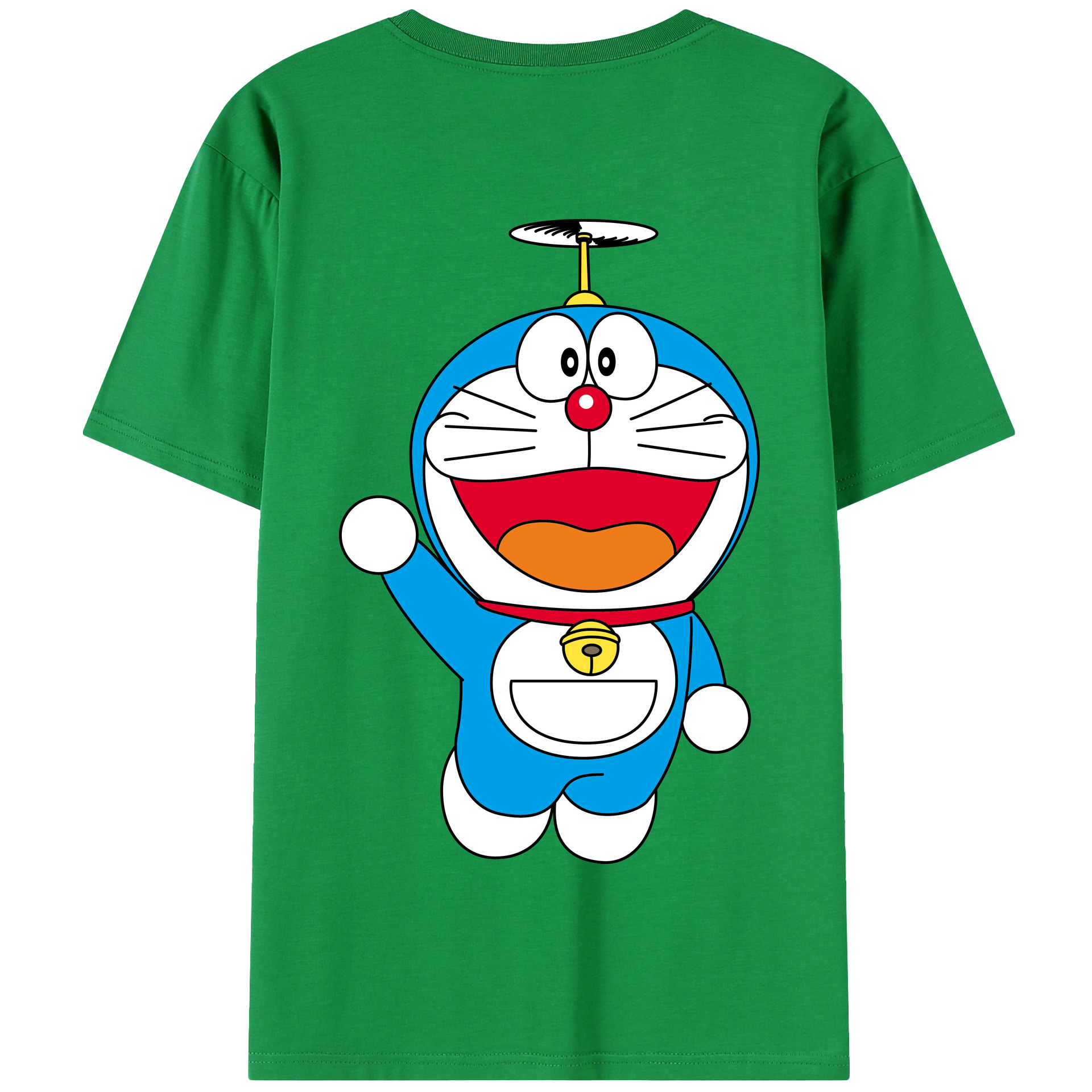 （画像用） ドラえもん Doraemon 綿100％半袖Tシャツ（背面プリント）