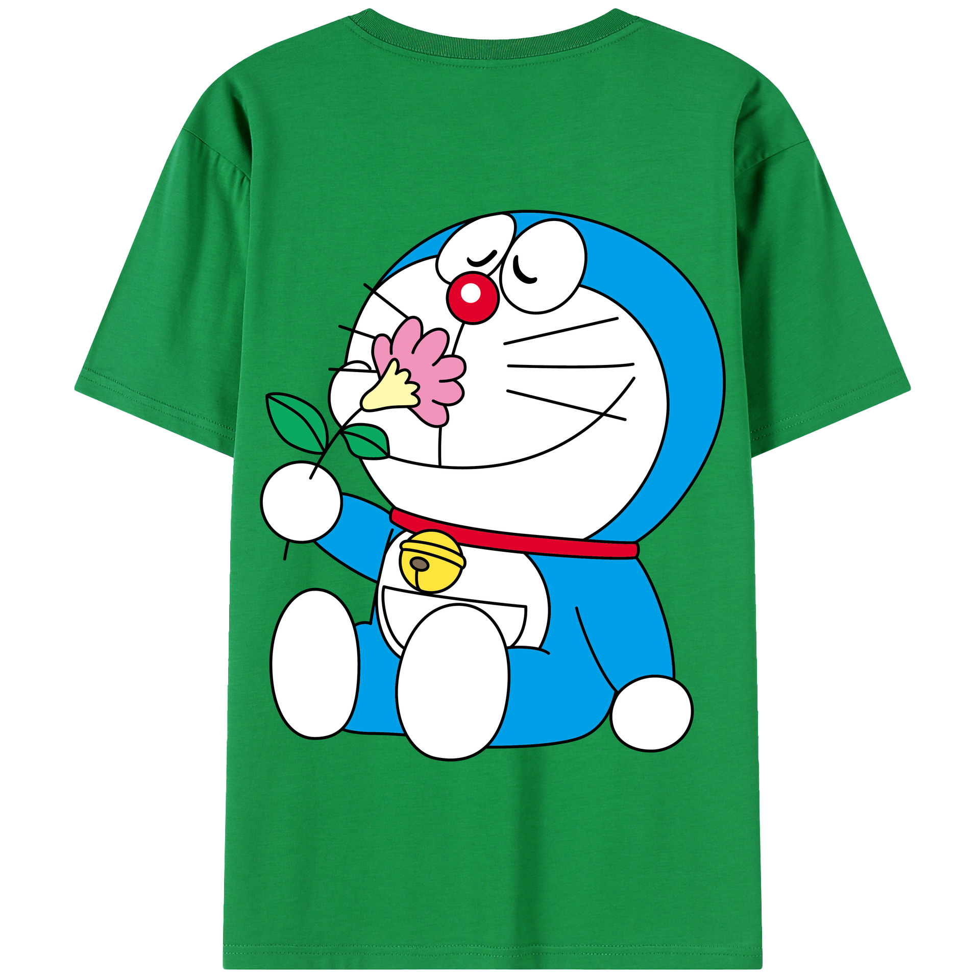 （画像用） ドラえもん Doraemon 綿100％半袖Tシャツ（背面プリント）