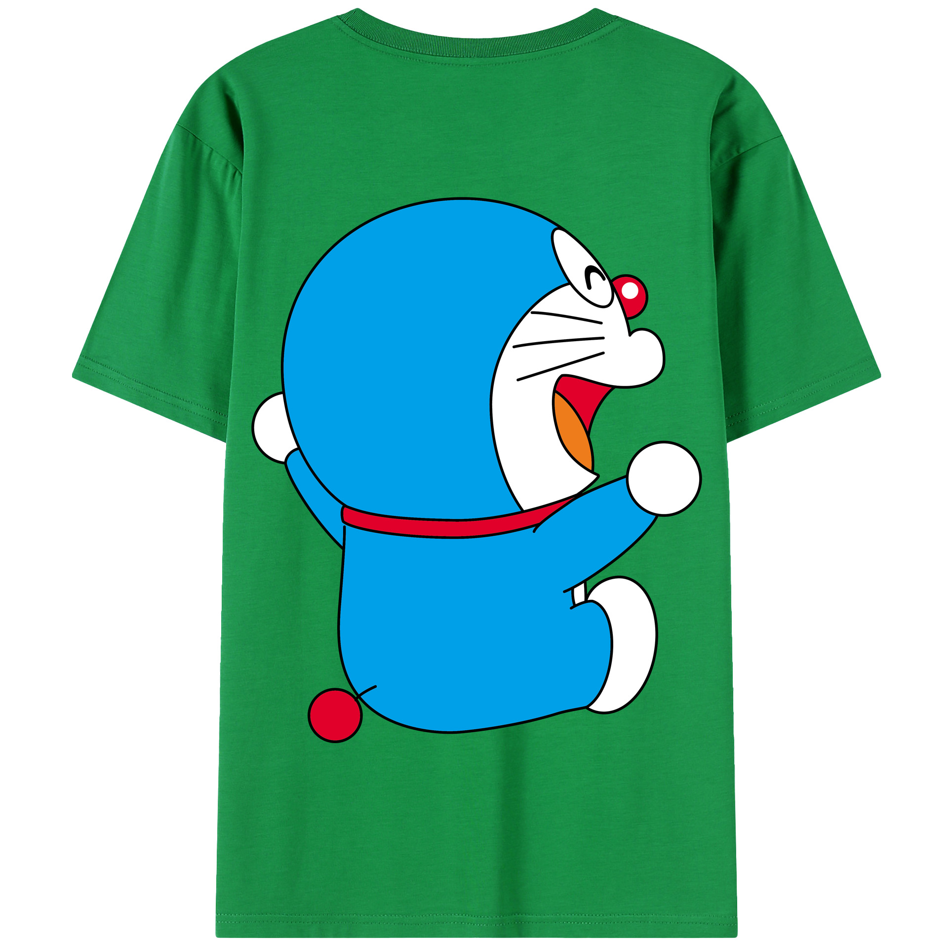（画像用） ドラえもん Doraemon 綿100％半袖Tシャツ（背面プリント）