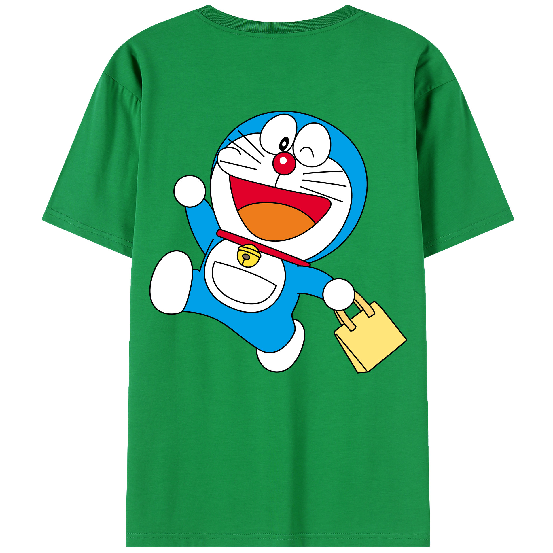（画像用） ドラえもん Doraemon 綿100％半袖Tシャツ（背面プリント）