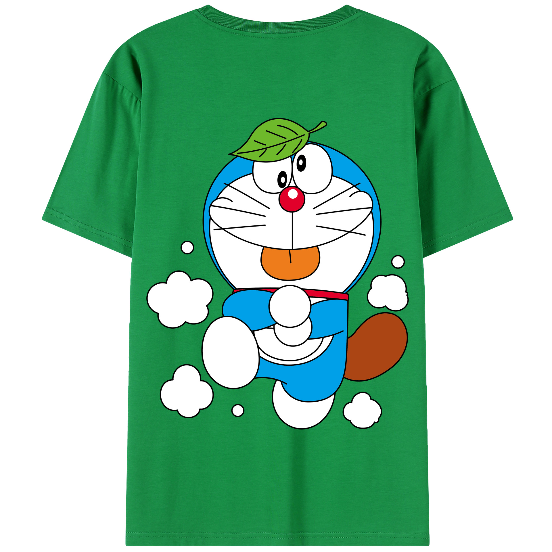（画像用） ドラえもん Doraemon 綿100％半袖Tシャツ（背面プリント）