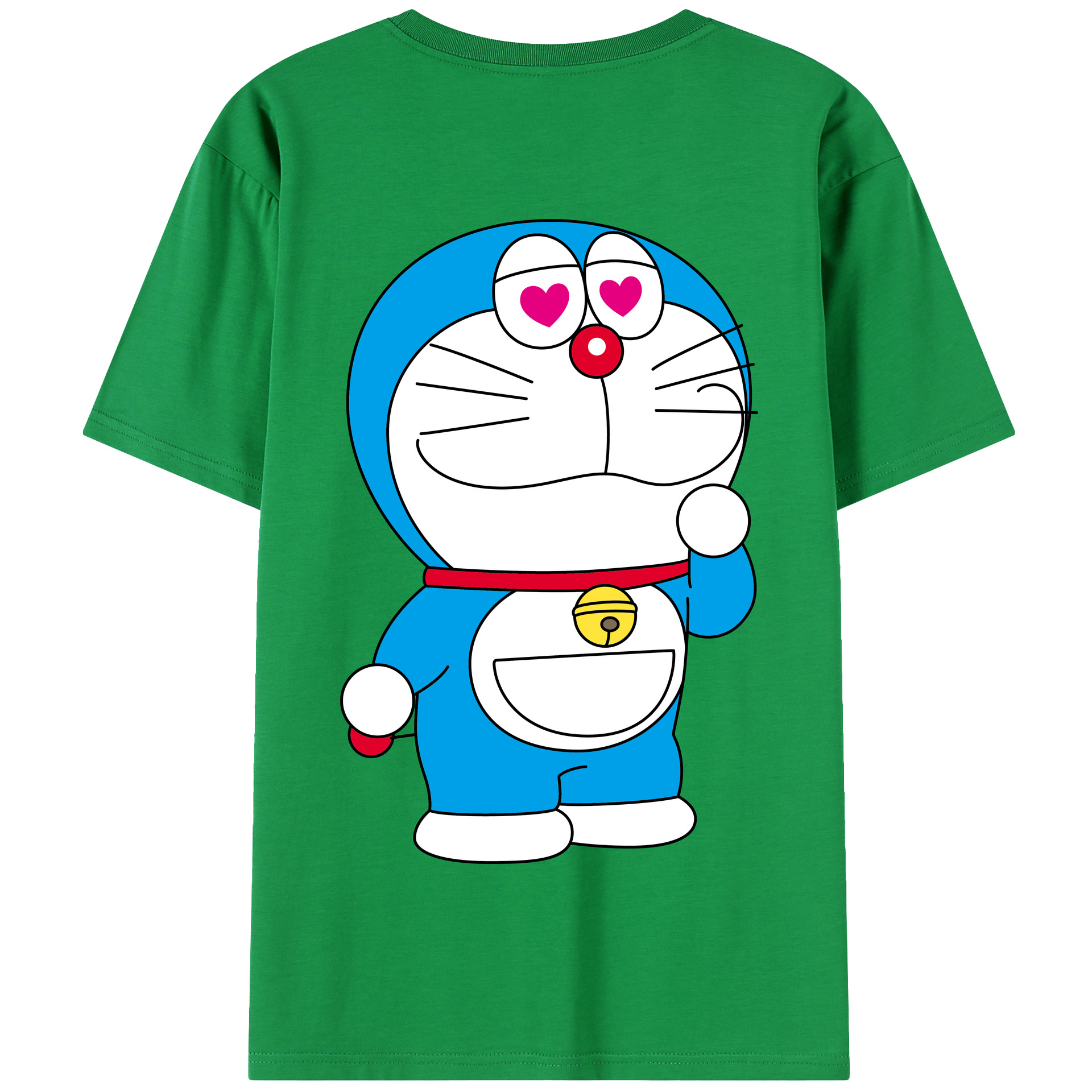 （画像用） ドラえもん Doraemon 綿100％半袖Tシャツ（背面プリント）