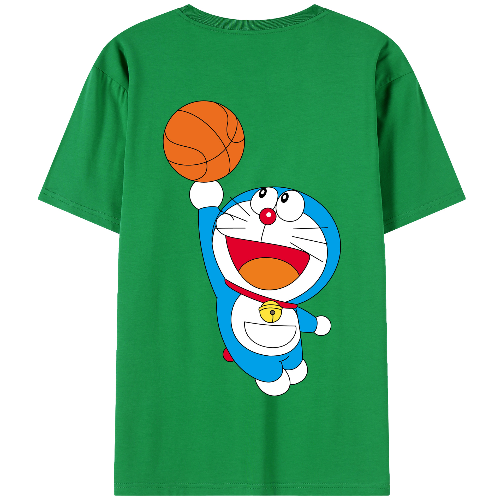 （画像用） ドラえもん Doraemon 綿100％半袖Tシャツ（背面プリント）