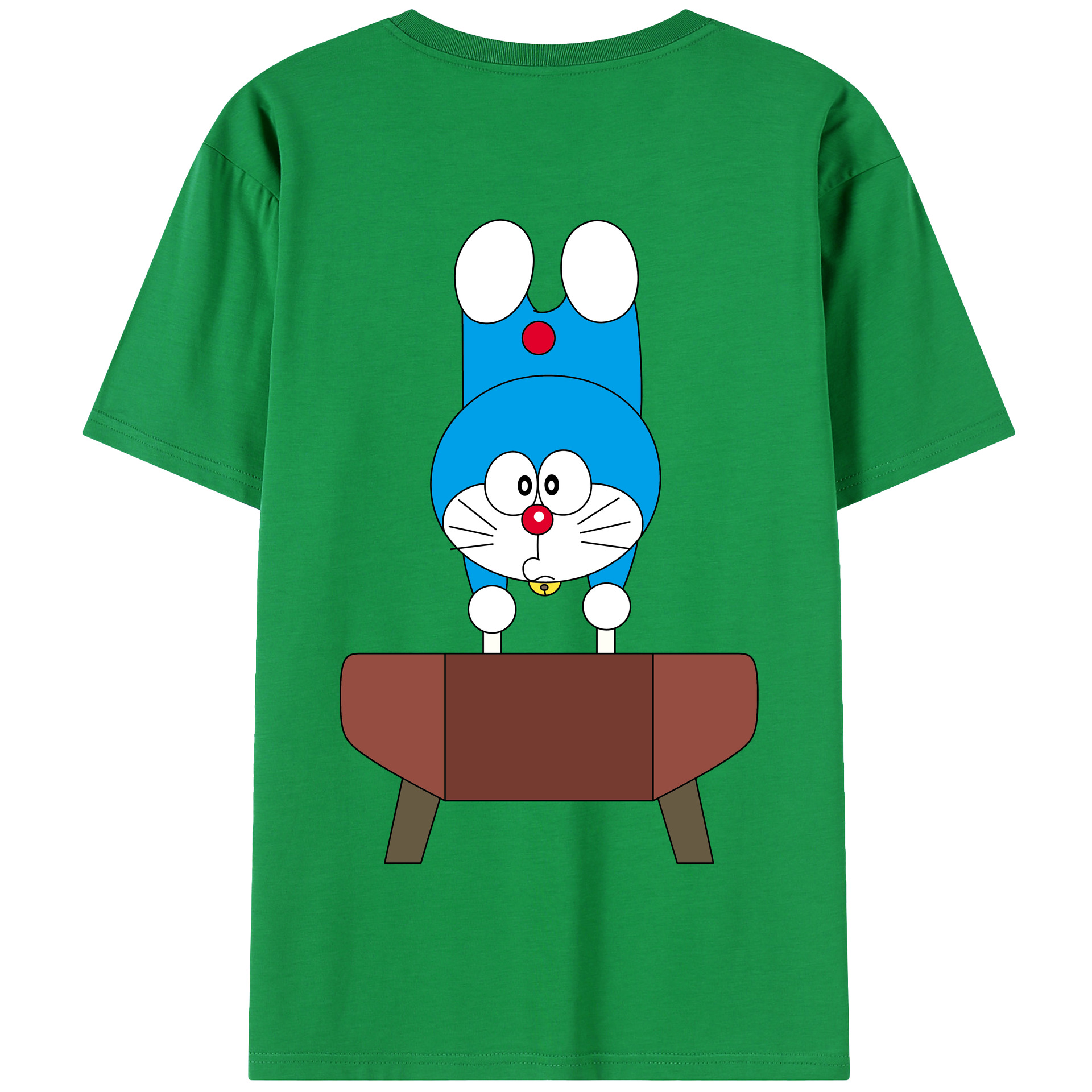 （画像用） ドラえもん Doraemon 綿100％半袖Tシャツ（背面プリント）