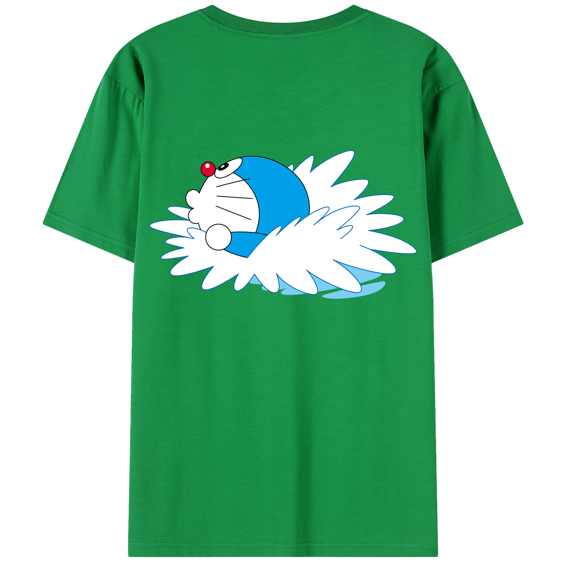 （画像用） ドラえもん Doraemon 綿100％半袖Tシャツ（背面プリント）