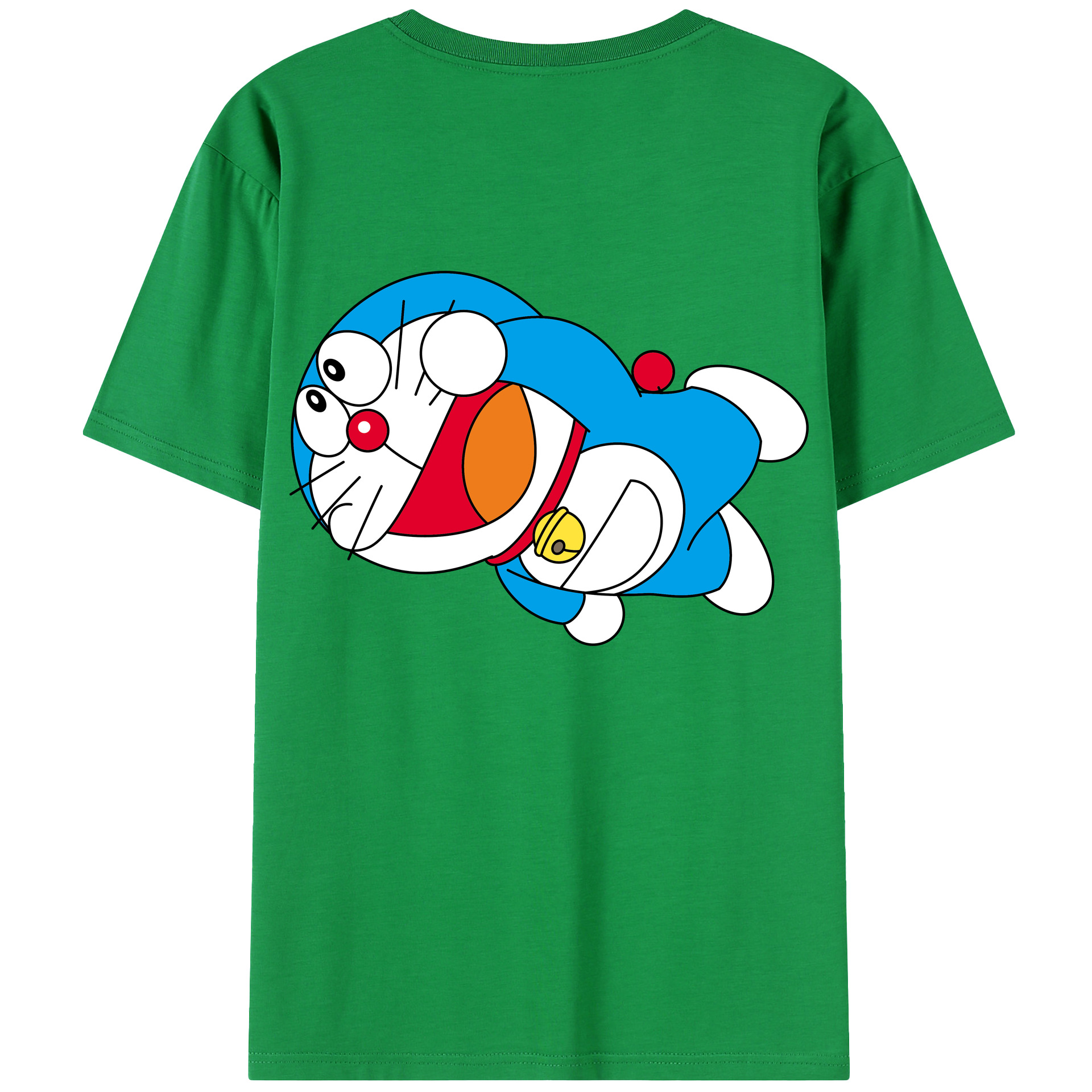 （画像用） ドラえもん Doraemon 綿100％半袖Tシャツ（背面プリント）