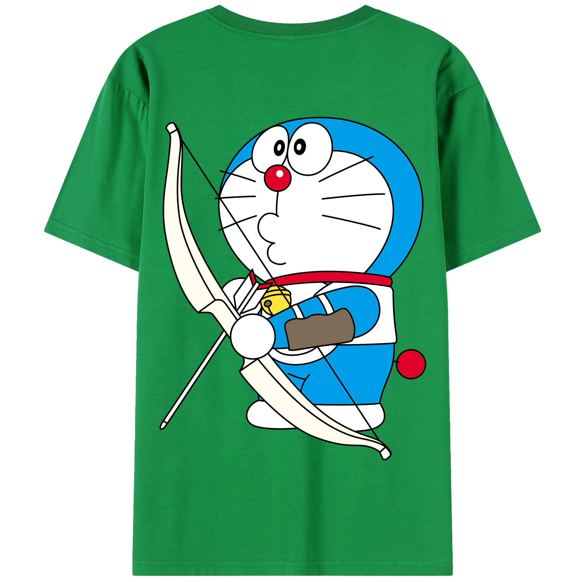 （画像用） ドラえもん Doraemon 綿100％半袖Tシャツ（背面プリント）