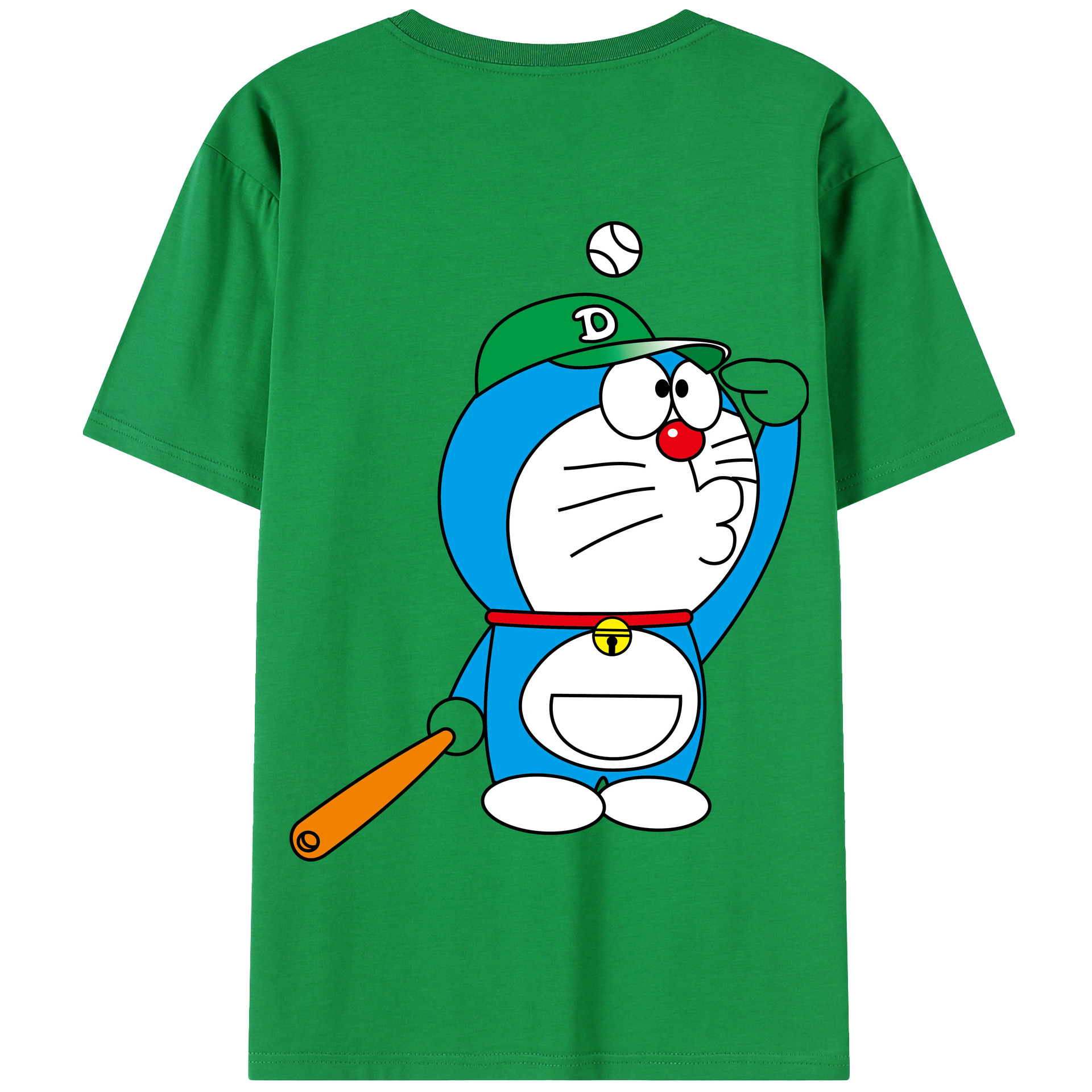 （画像用） ドラえもん Doraemon 綿100％半袖Tシャツ（背面プリント）