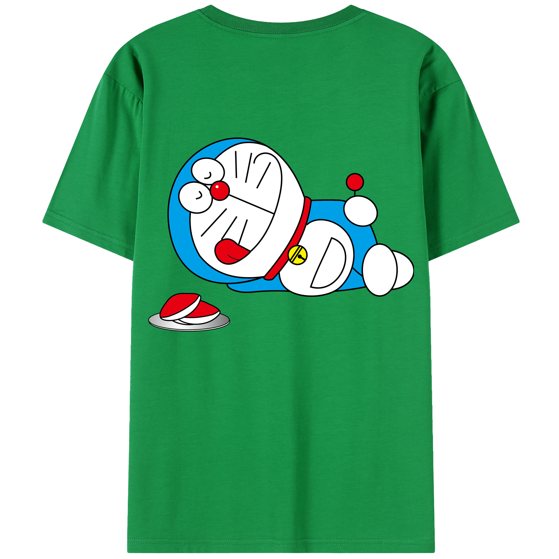 （画像用） ドラえもん Doraemon 綿100％半袖Tシャツ（背面プリント）