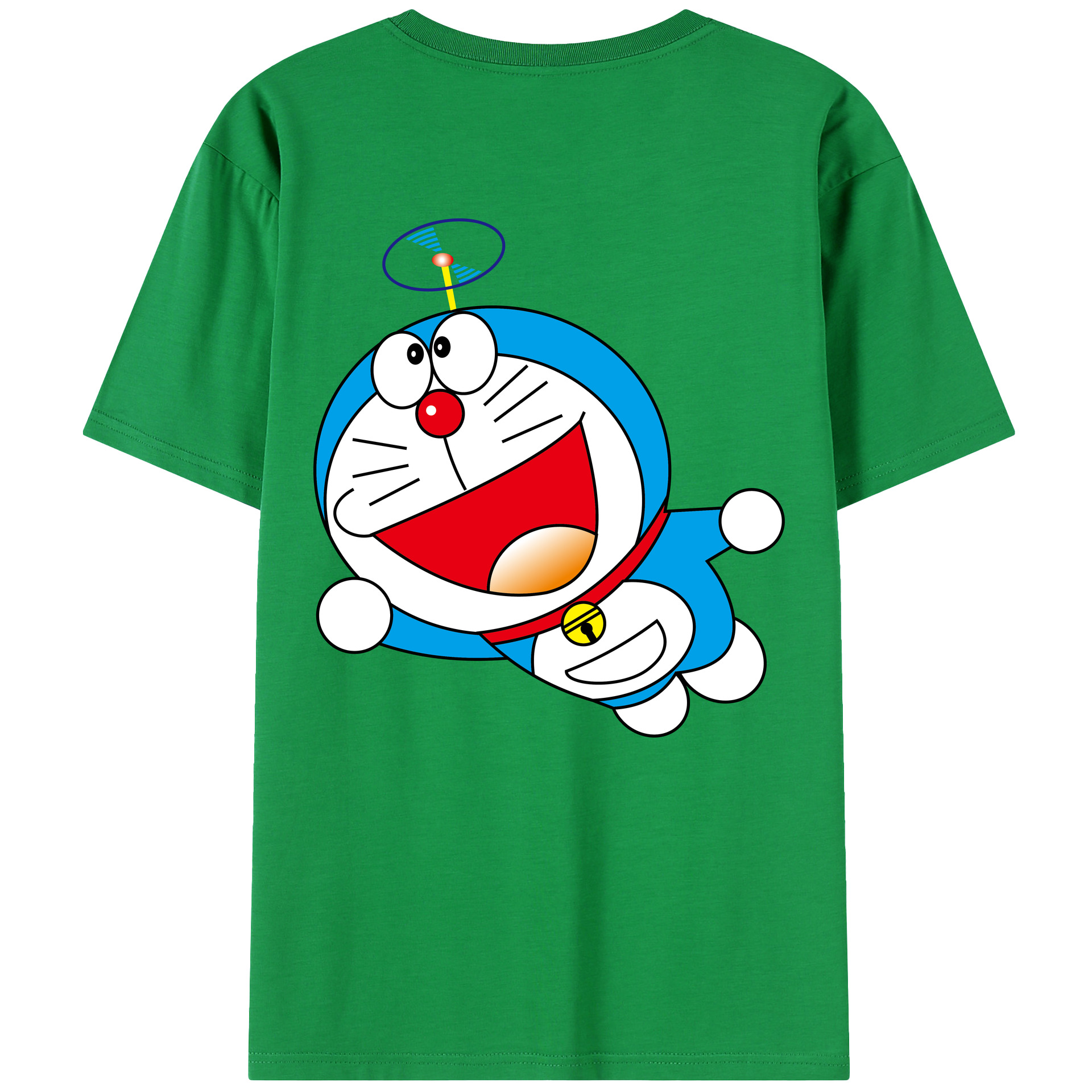 （画像用） ドラえもん Doraemon 綿100％半袖Tシャツ（背面プリント）