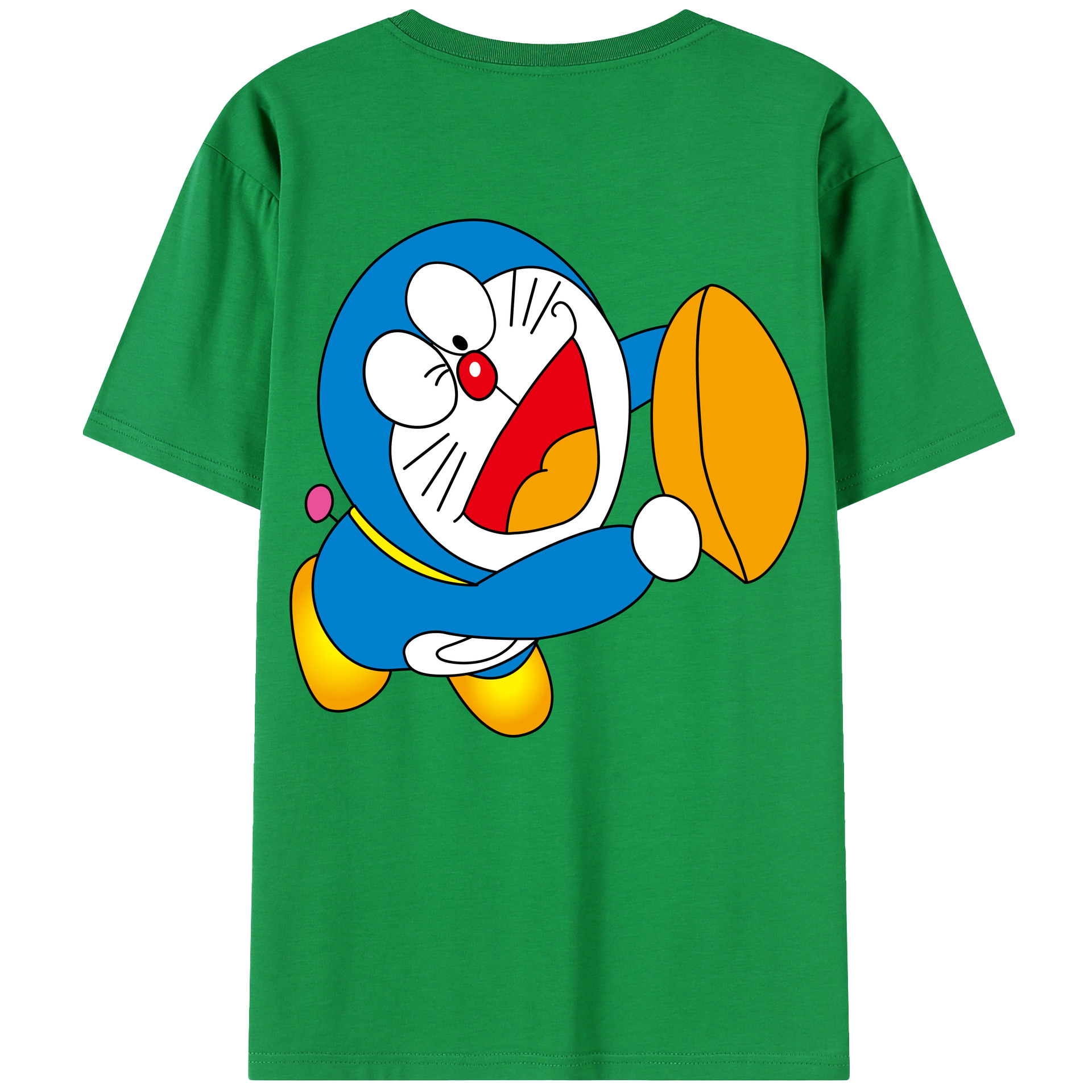 （画像用） ドラえもん Doraemon 綿100％半袖Tシャツ（背面プリント）