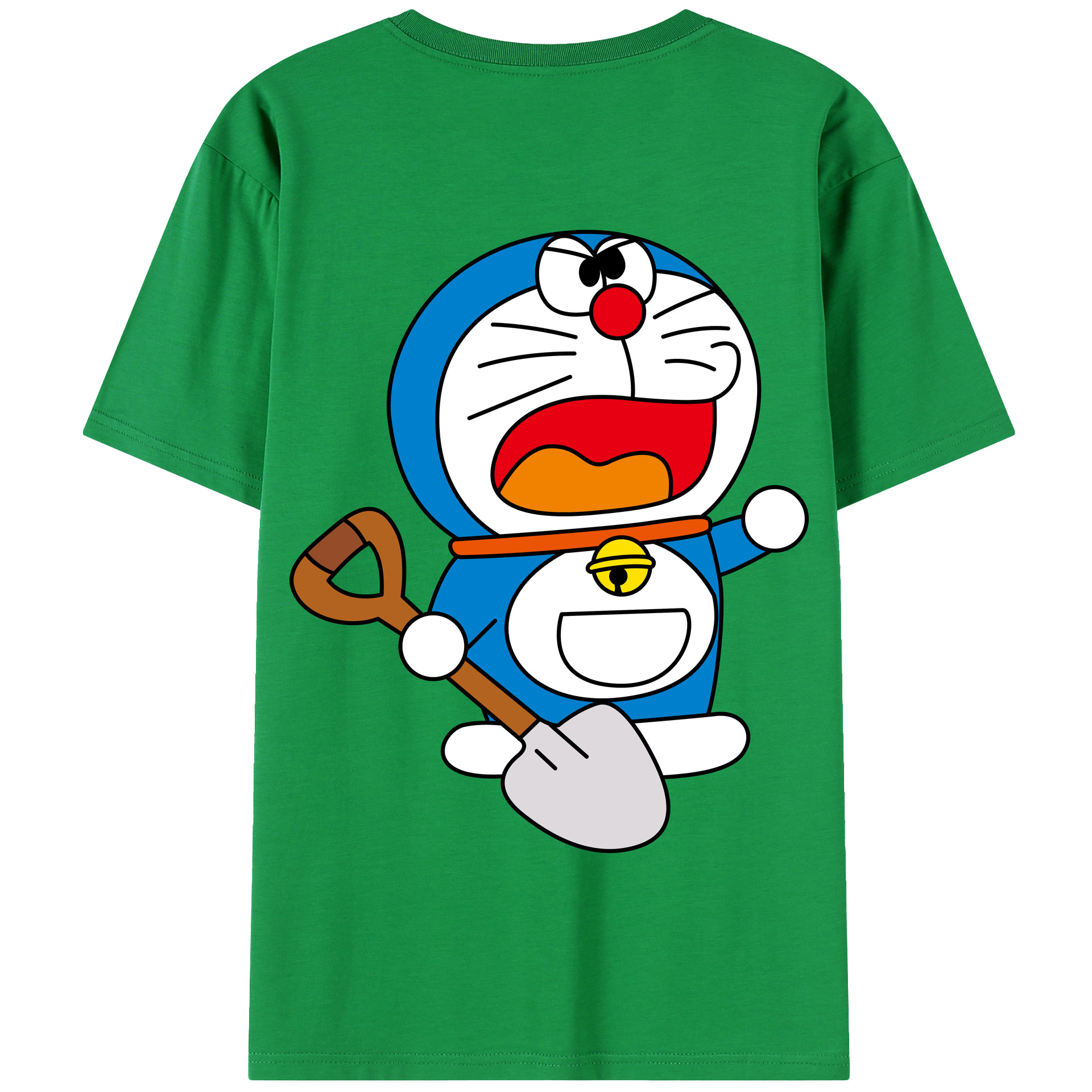 （画像用） ドラえもん Doraemon 綿100％半袖Tシャツ（背面プリント）