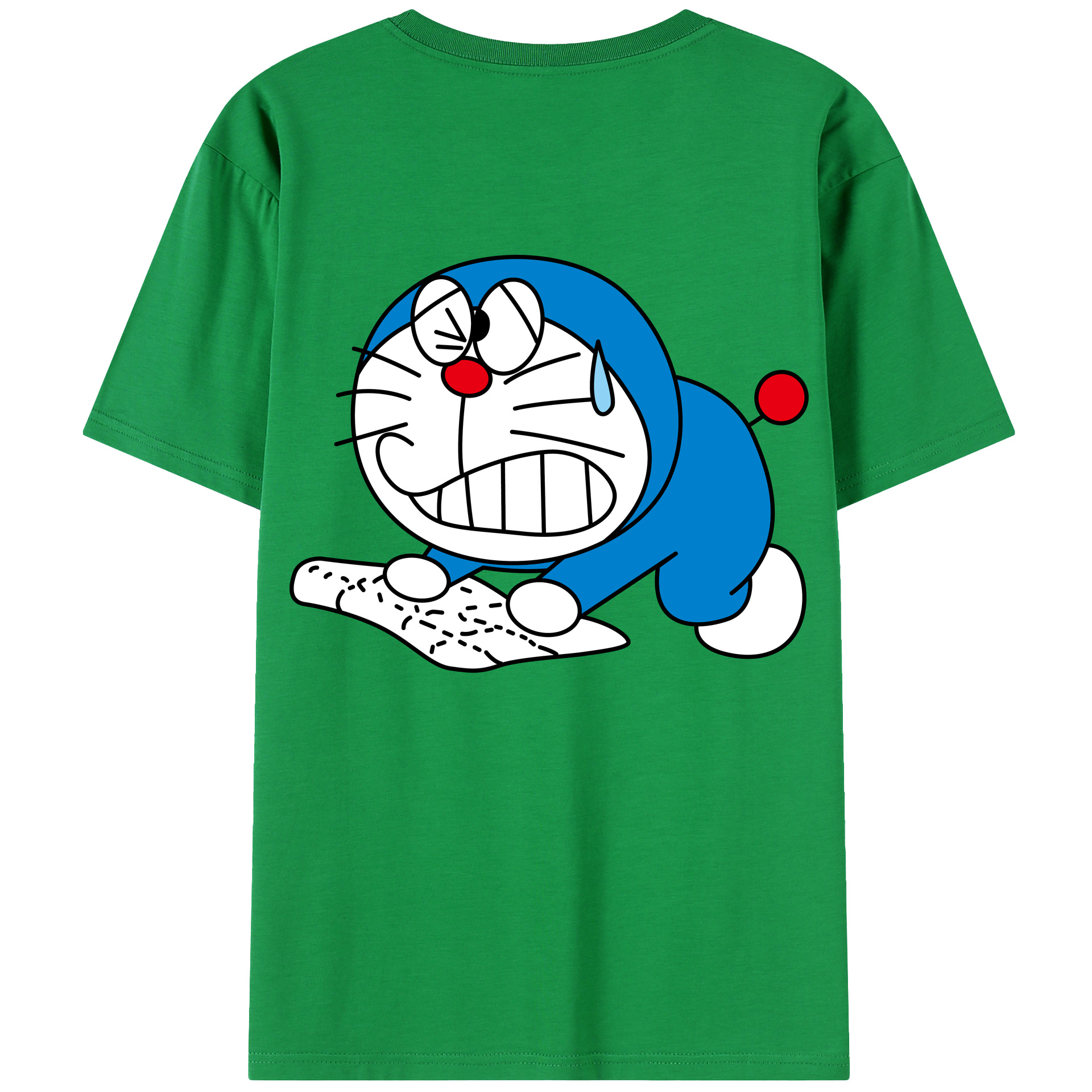 （画像用） ドラえもん Doraemon 綿100％半袖Tシャツ（背面プリント）