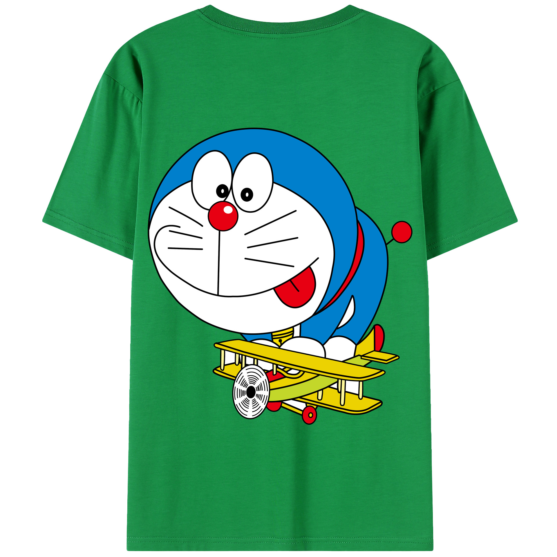 （画像用） ドラえもん Doraemon 綿100％半袖Tシャツ（背面プリント）