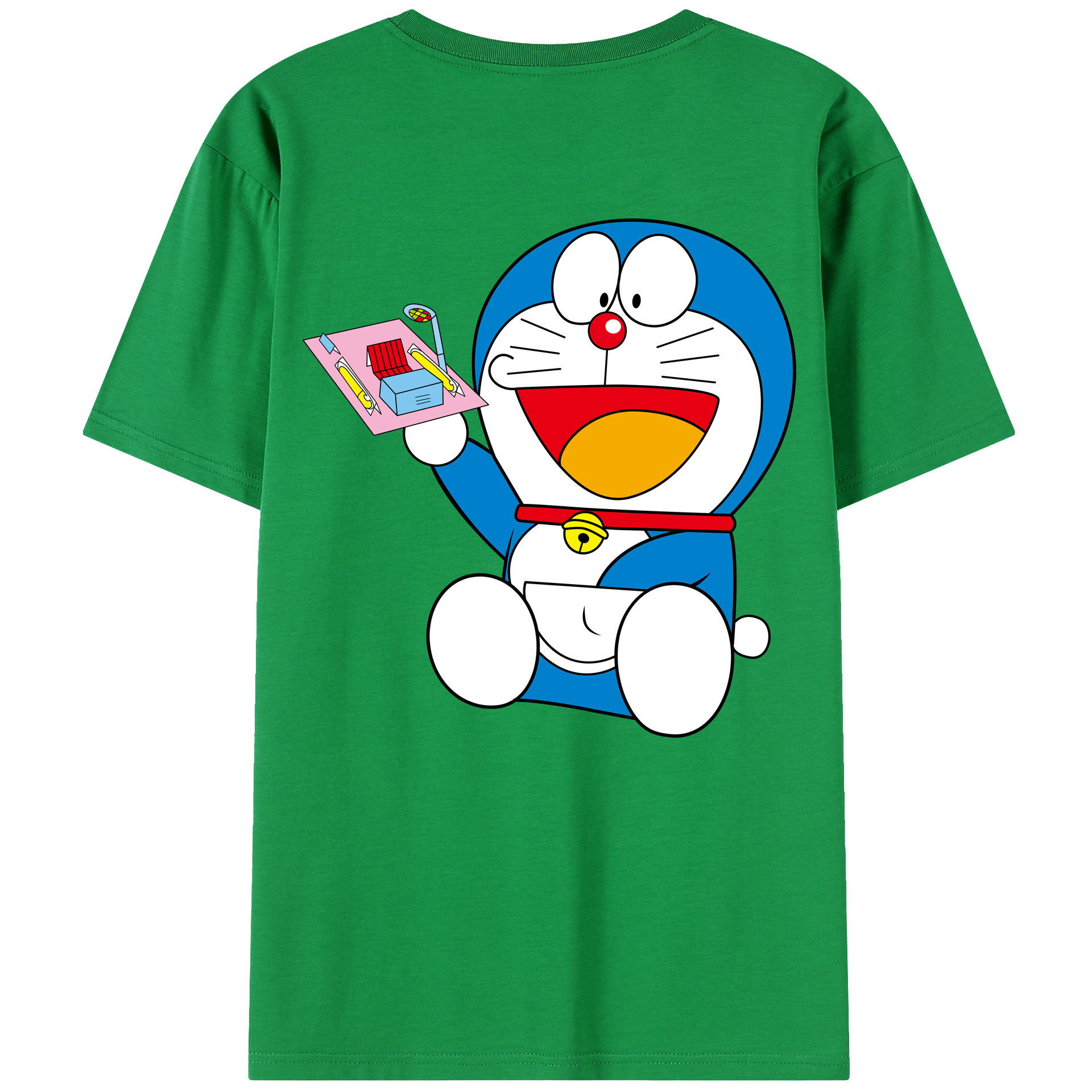 （画像用） ドラえもん Doraemon 綿100％半袖Tシャツ（背面プリント）