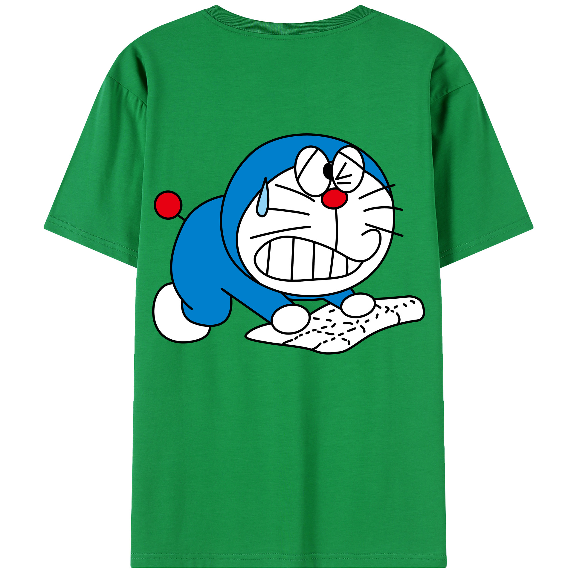 （画像用） ドラえもん Doraemon 綿100％半袖Tシャツ（背面プリント）