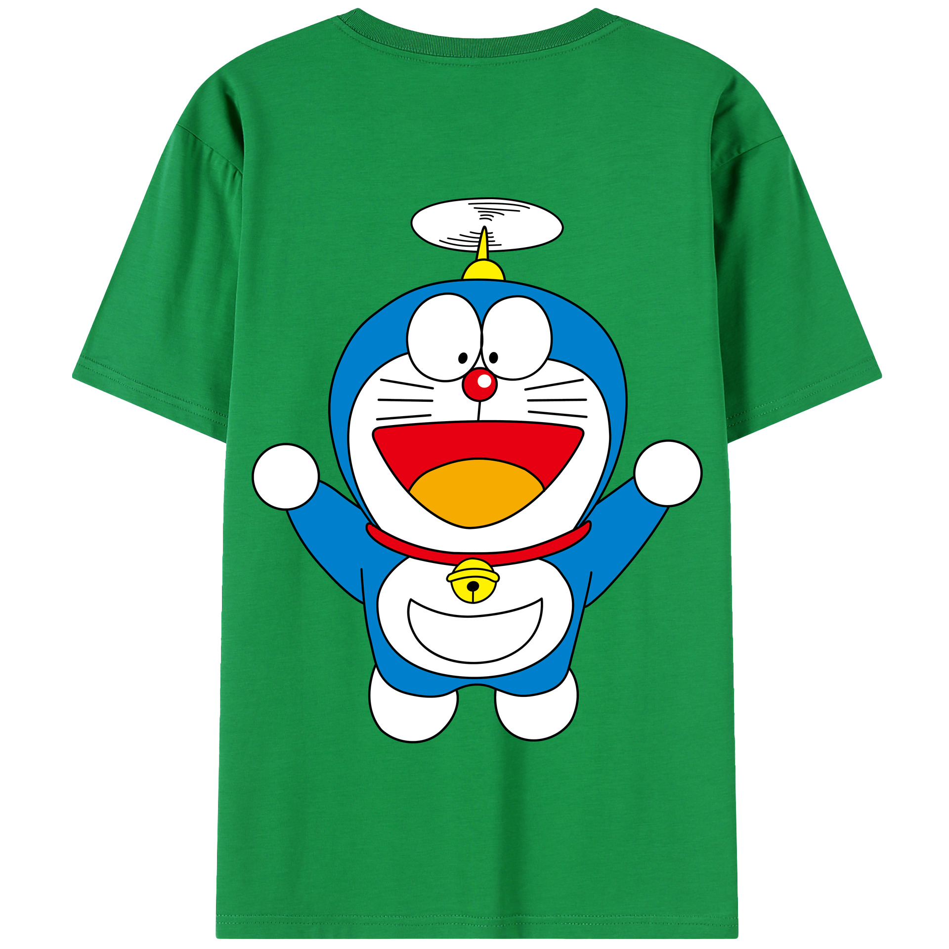 （画像用） ドラえもん Doraemon 綿100％半袖Tシャツ（背面プリント）