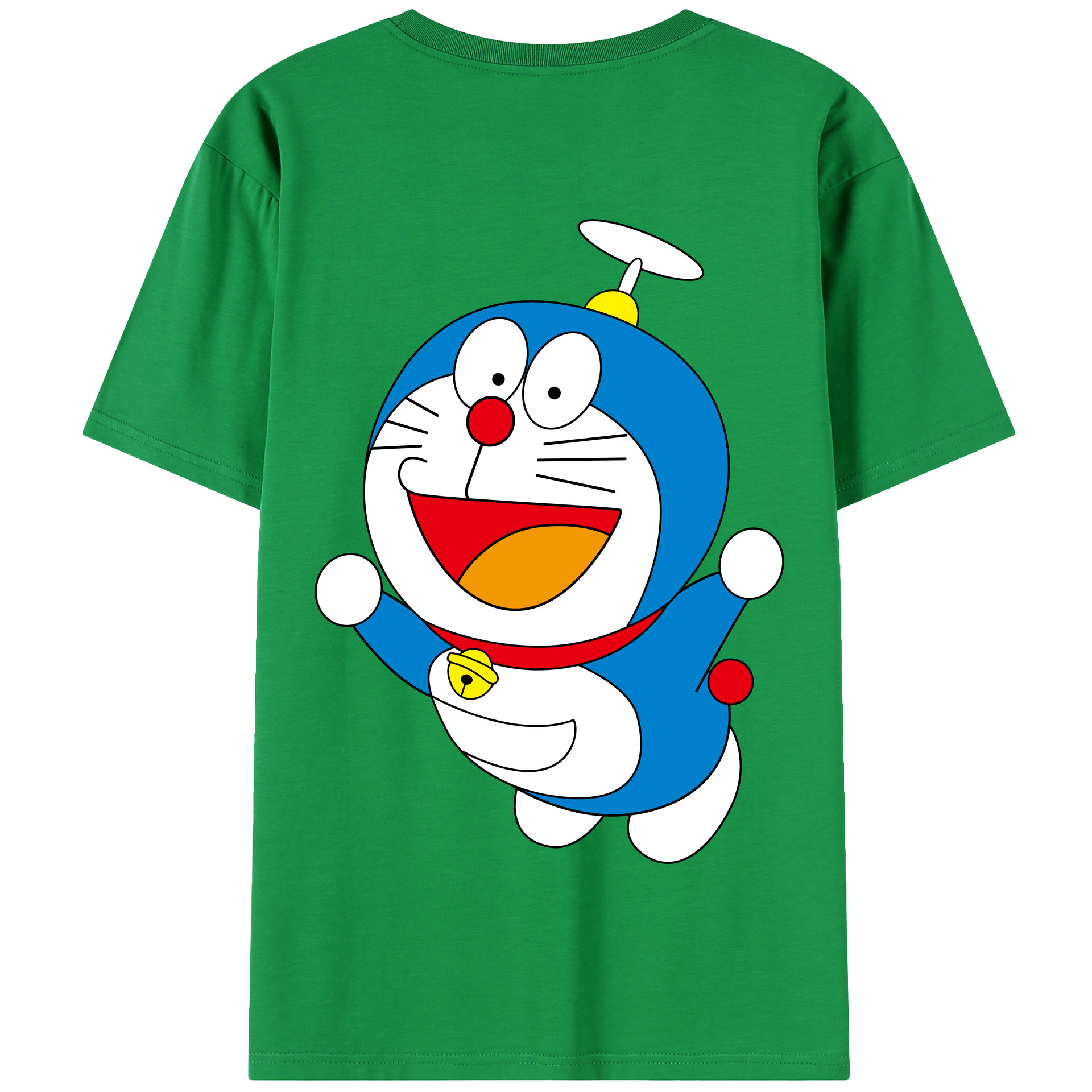 （画像用） ドラえもん Doraemon 綿100％半袖Tシャツ（背面プリント）