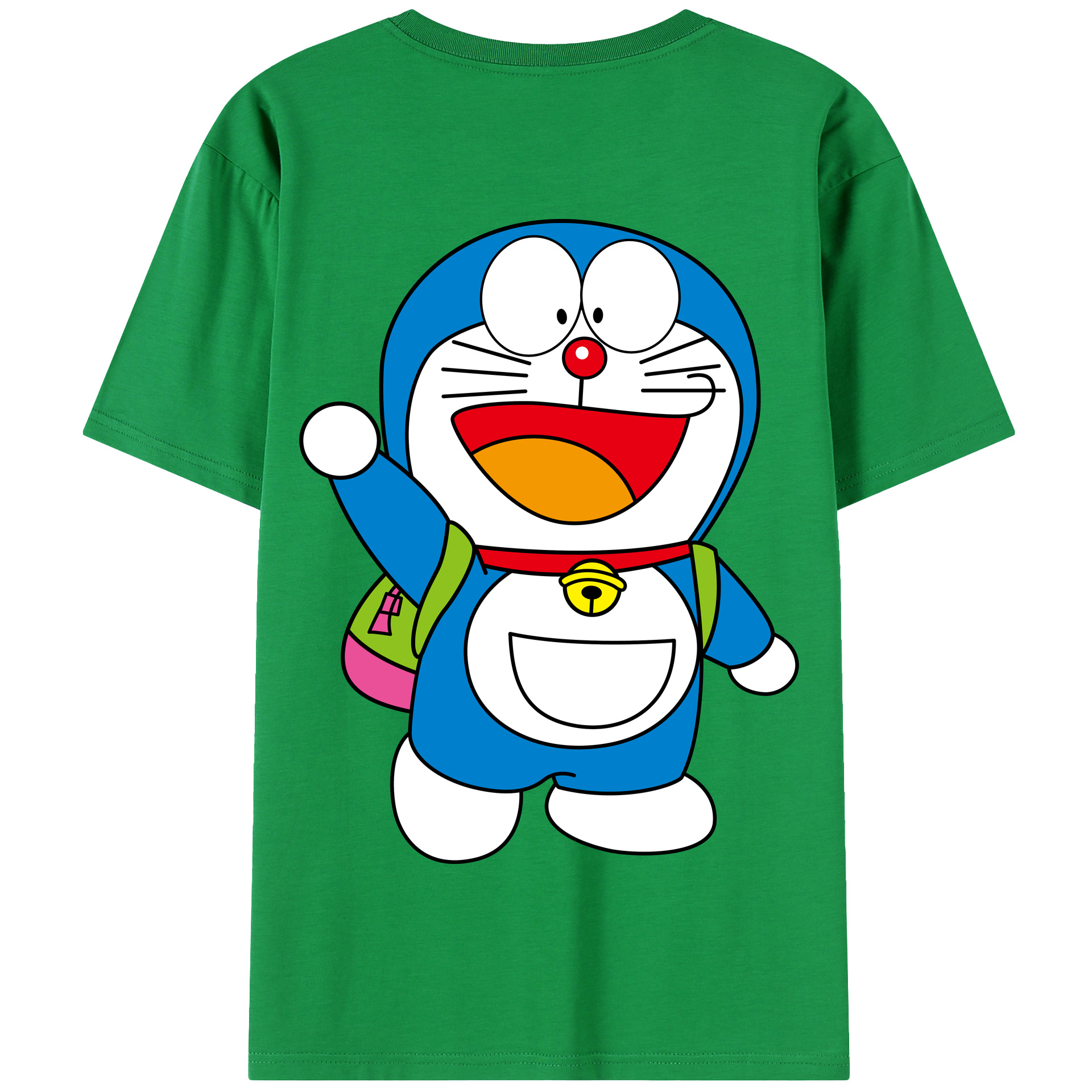 （画像用） ドラえもん Doraemon 綿100％半袖Tシャツ（背面プリント）