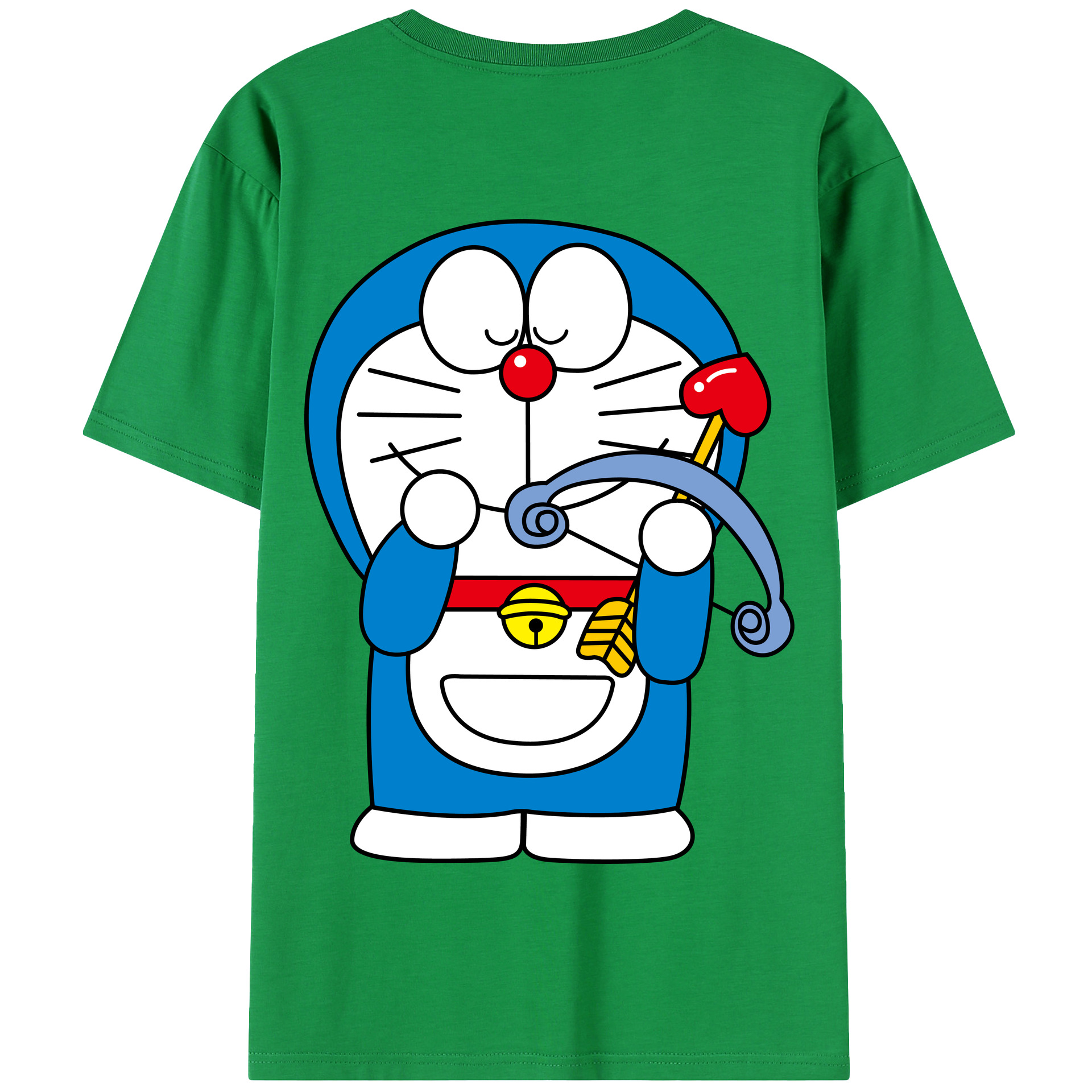 （画像用） ドラえもん Doraemon 綿100％半袖Tシャツ（背面プリント）