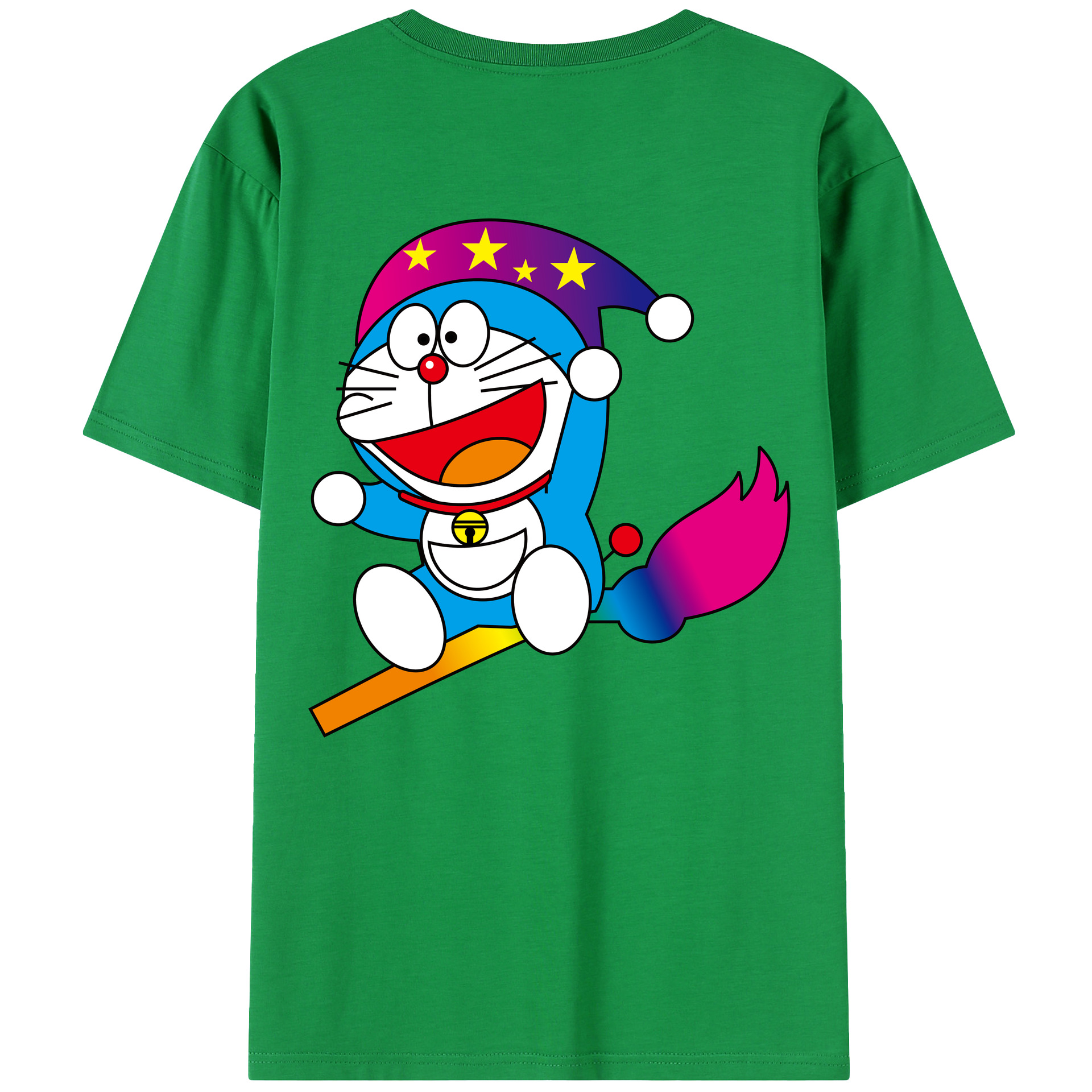 （画像用） ドラえもん Doraemon 綿100％半袖Tシャツ（背面プリント）