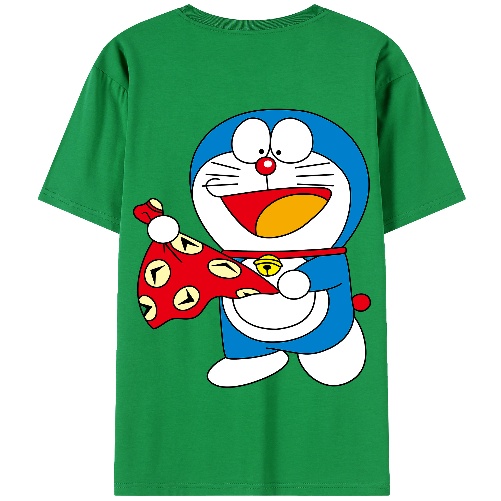 （画像用） ドラえもん Doraemon 綿100％半袖Tシャツ（背面プリント）