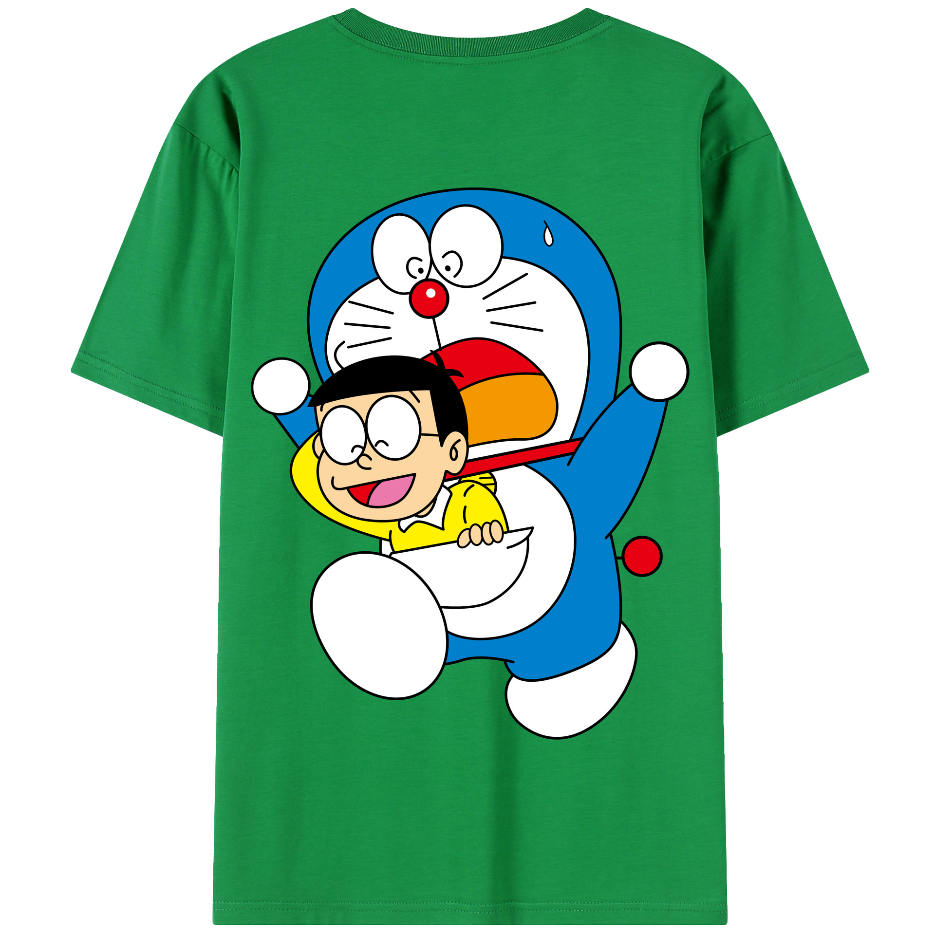 （画像用） ドラえもん Doraemon 綿100％半袖Tシャツ（背面プリント）