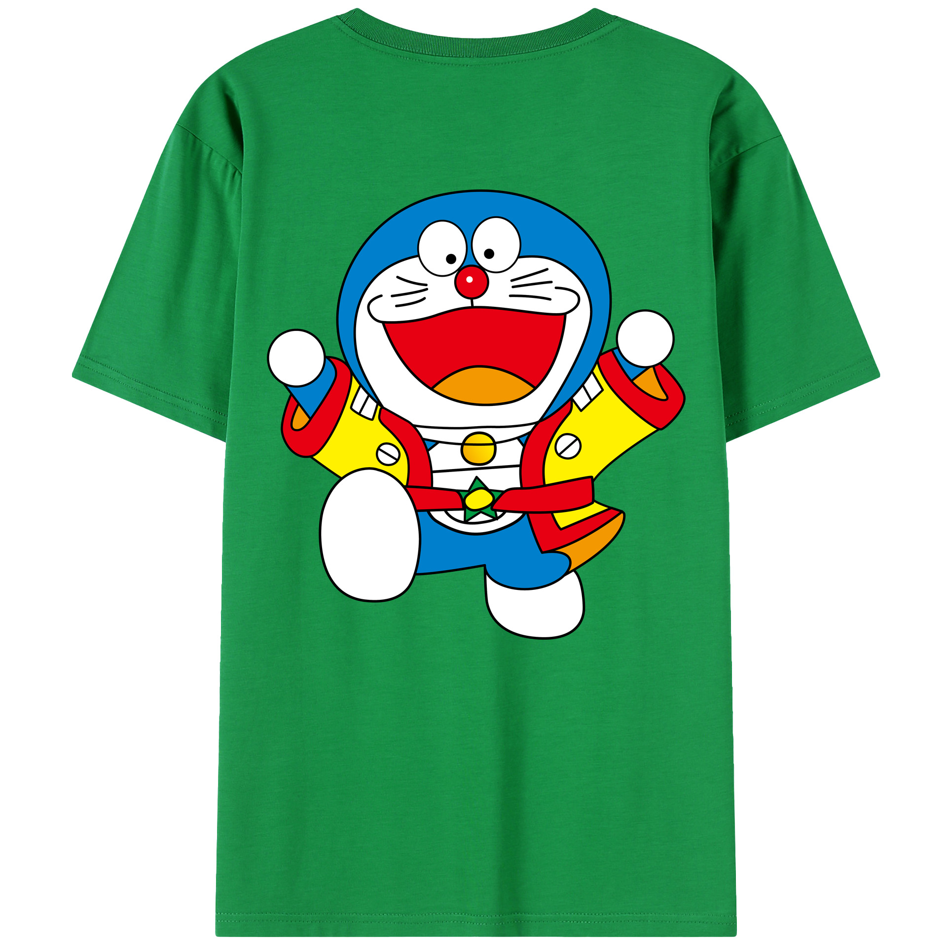 （画像用） ドラえもん Doraemon 綿100％半袖Tシャツ（背面プリント）