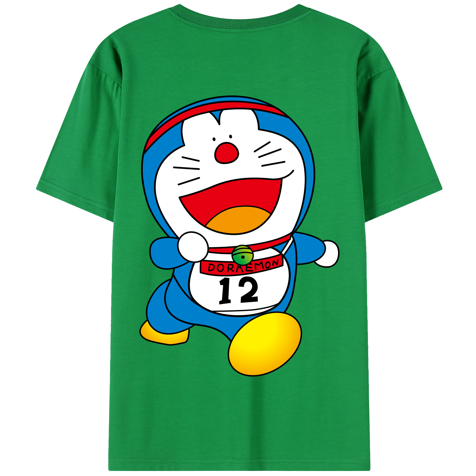 （画像用） ドラえもん Doraemon 綿100％半袖Tシャツ（背面プリント）