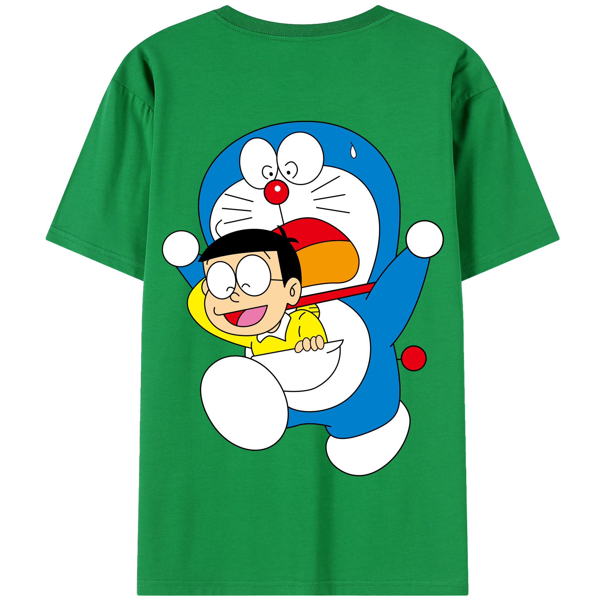 （画像用） ドラえもん Doraemon 綿100％半袖Tシャツ（背面プリント）