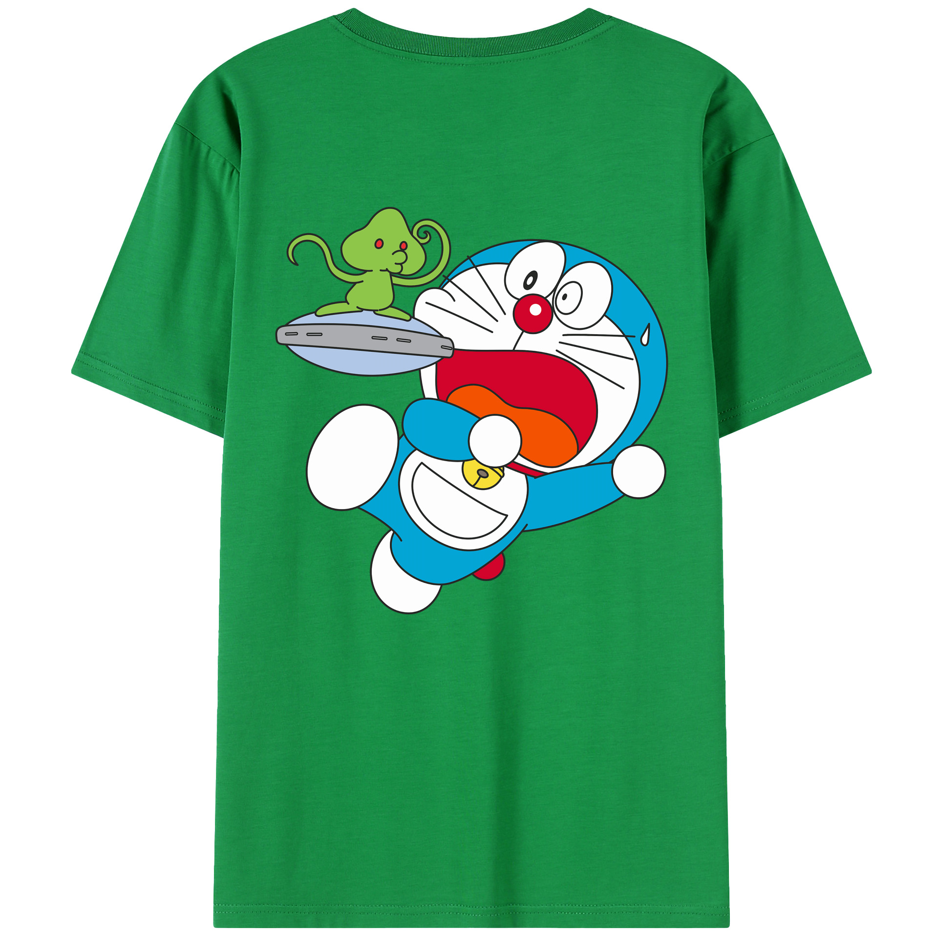 （画像用） ドラえもん Doraemon 綿100％半袖Tシャツ（背面プリント）