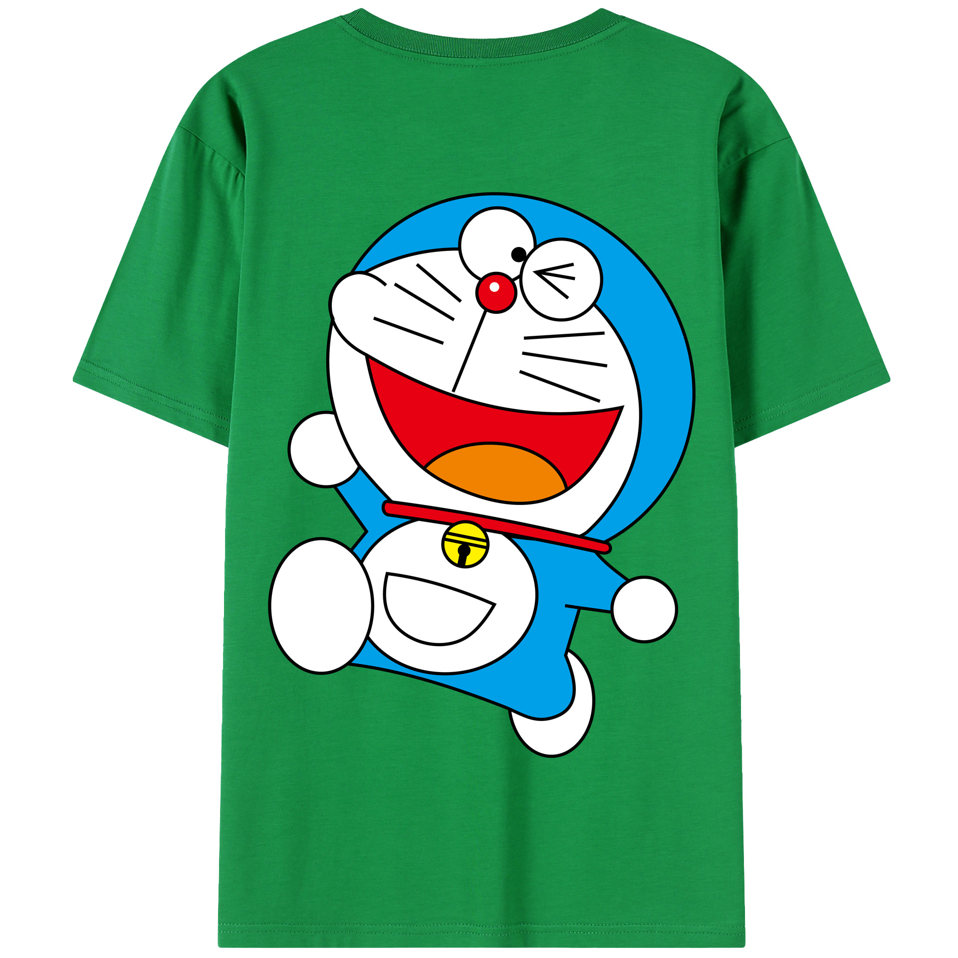 （画像用） ドラえもん Doraemon 綿100％半袖Tシャツ（背面プリント）