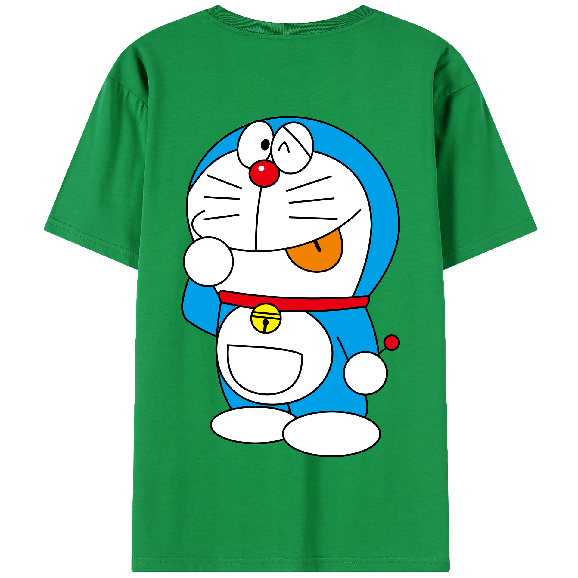 （画像用） ドラえもん Doraemon 綿100％半袖Tシャツ（背面プリント）