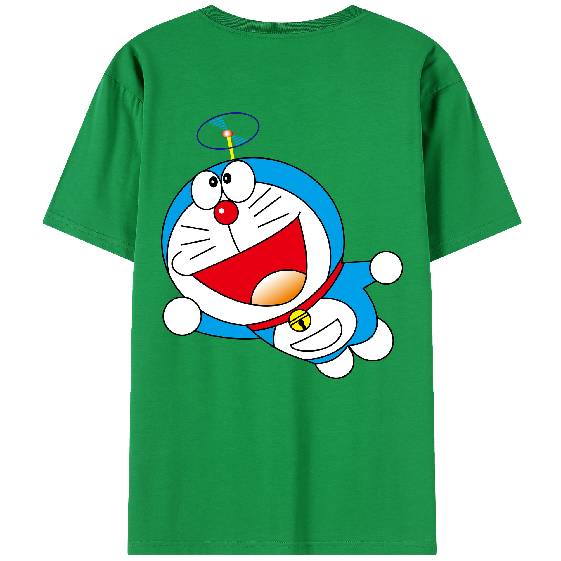 （画像用） ドラえもん Doraemon 綿100％半袖Tシャツ（背面プリント）