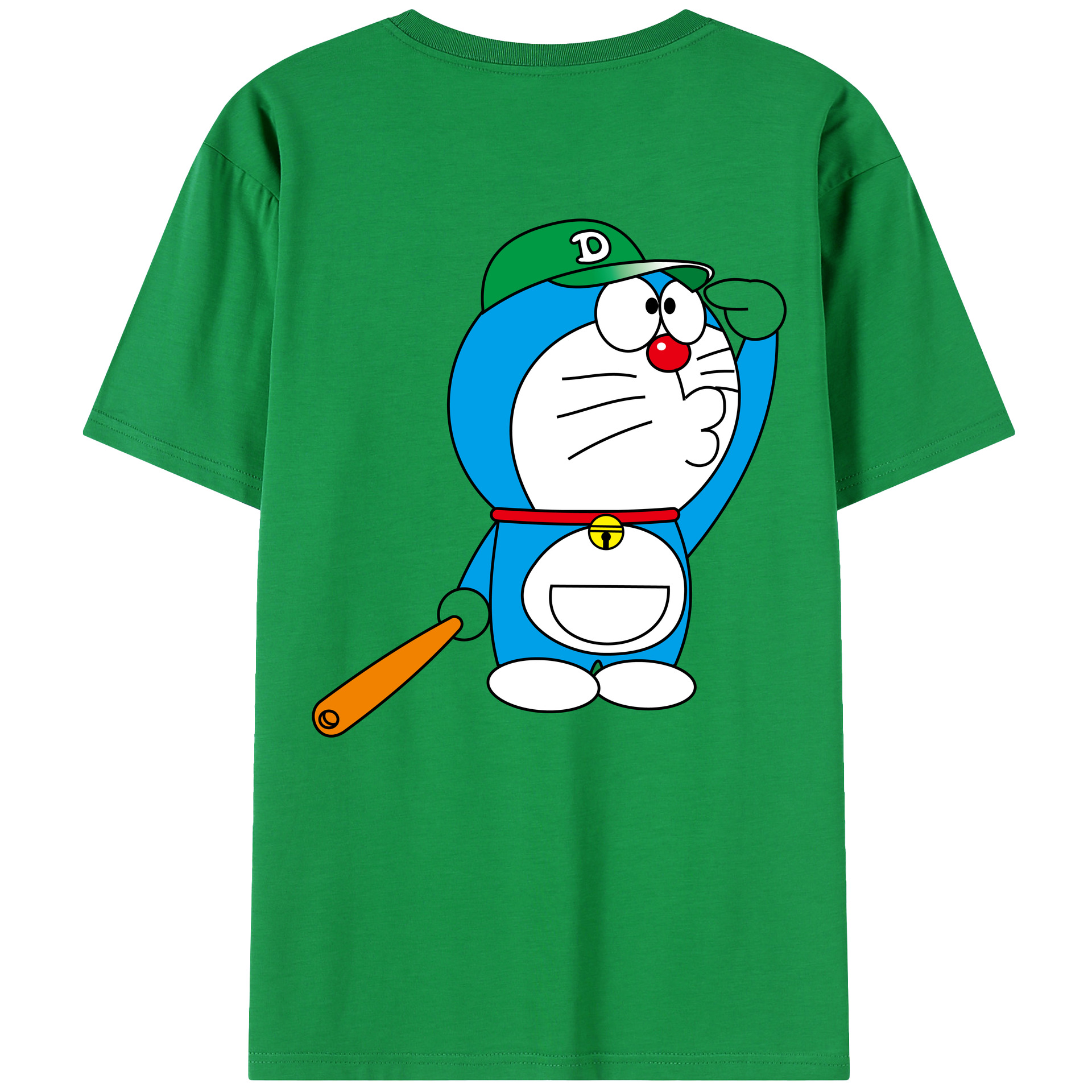（画像用） ドラえもん Doraemon 綿100％半袖Tシャツ（背面プリント）
