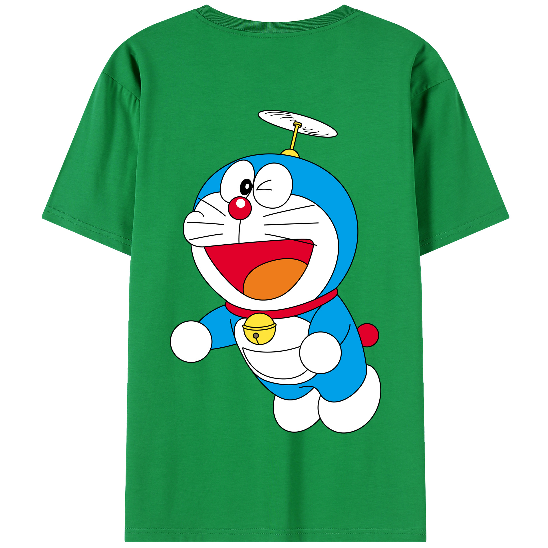 （画像用） ドラえもん Doraemon 綿100％半袖Tシャツ（背面プリント）