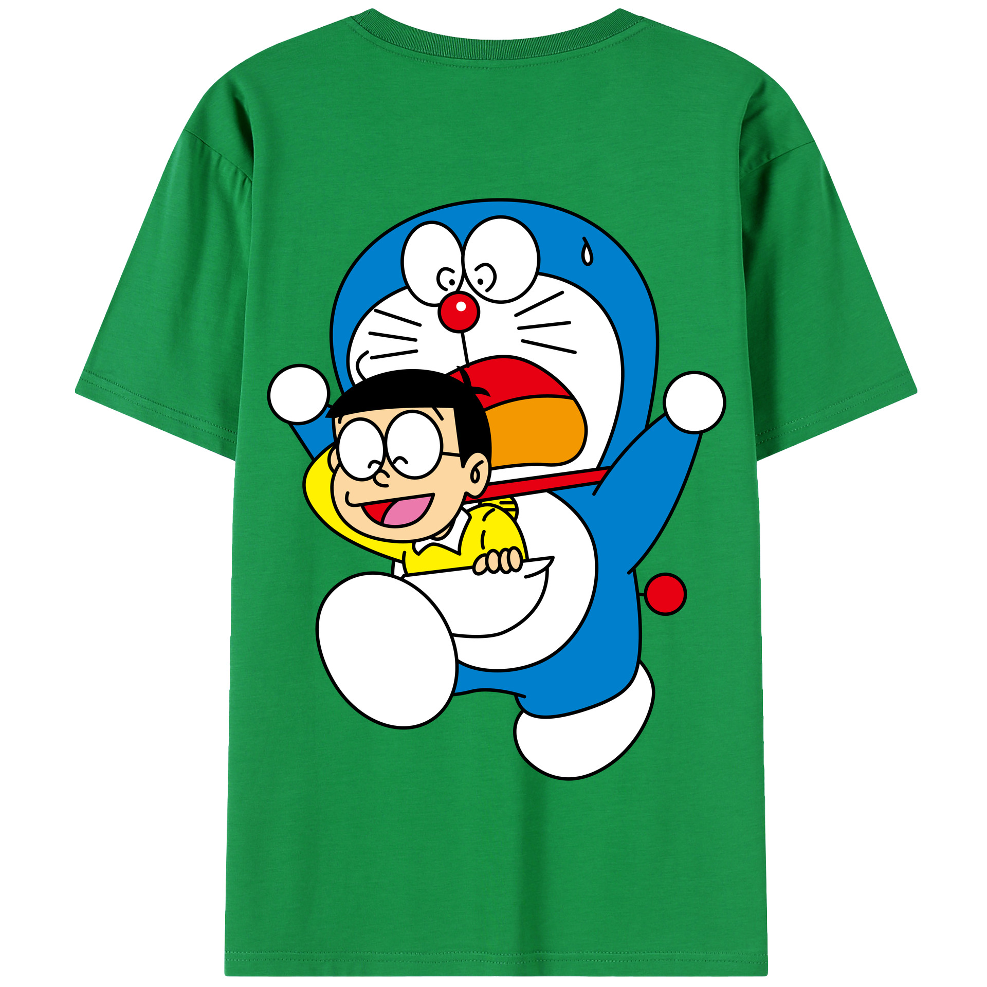 （画像用） ドラえもん Doraemon 綿100％半袖Tシャツ（背面プリント）