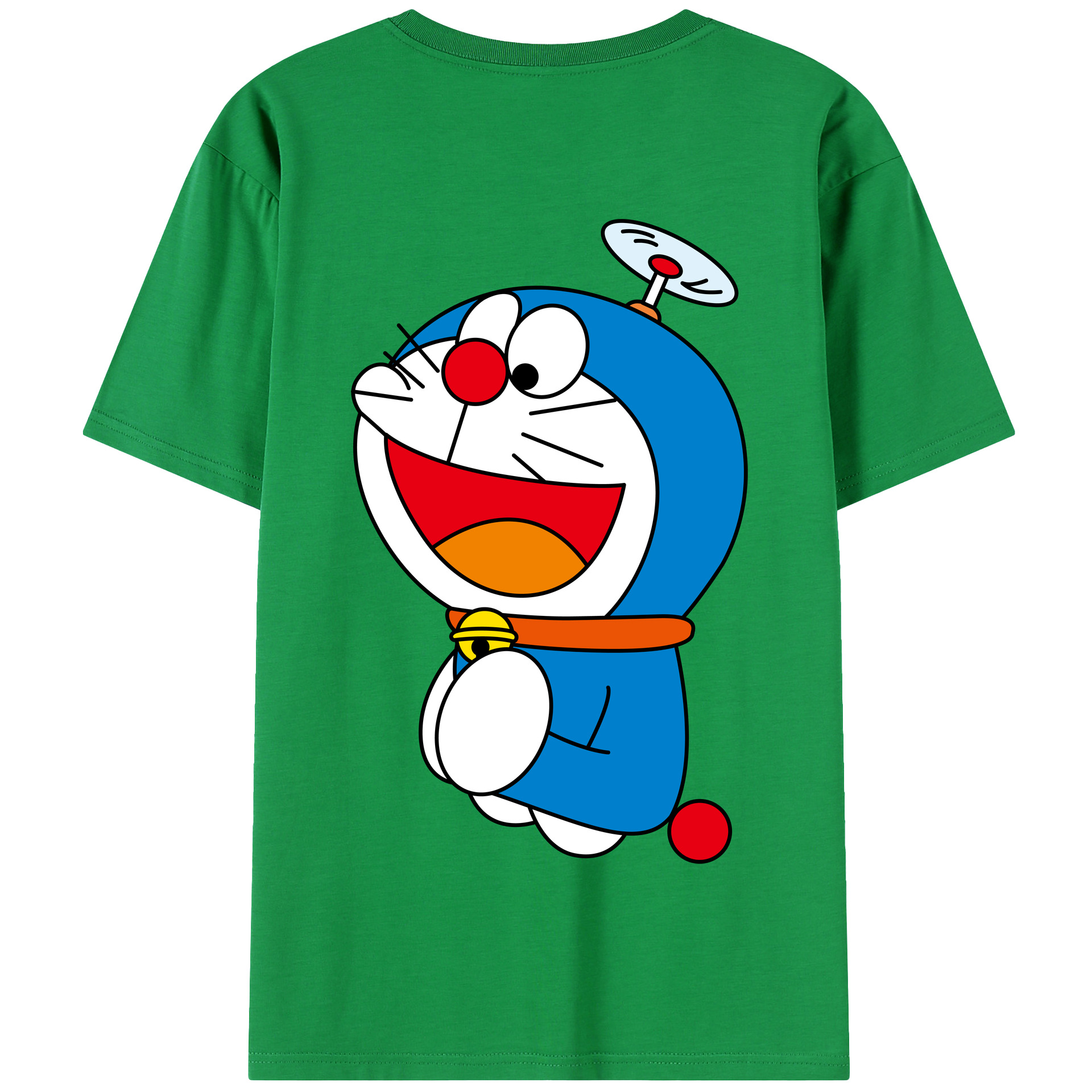 （画像用） ドラえもん Doraemon 綿100％半袖Tシャツ（背面プリント）