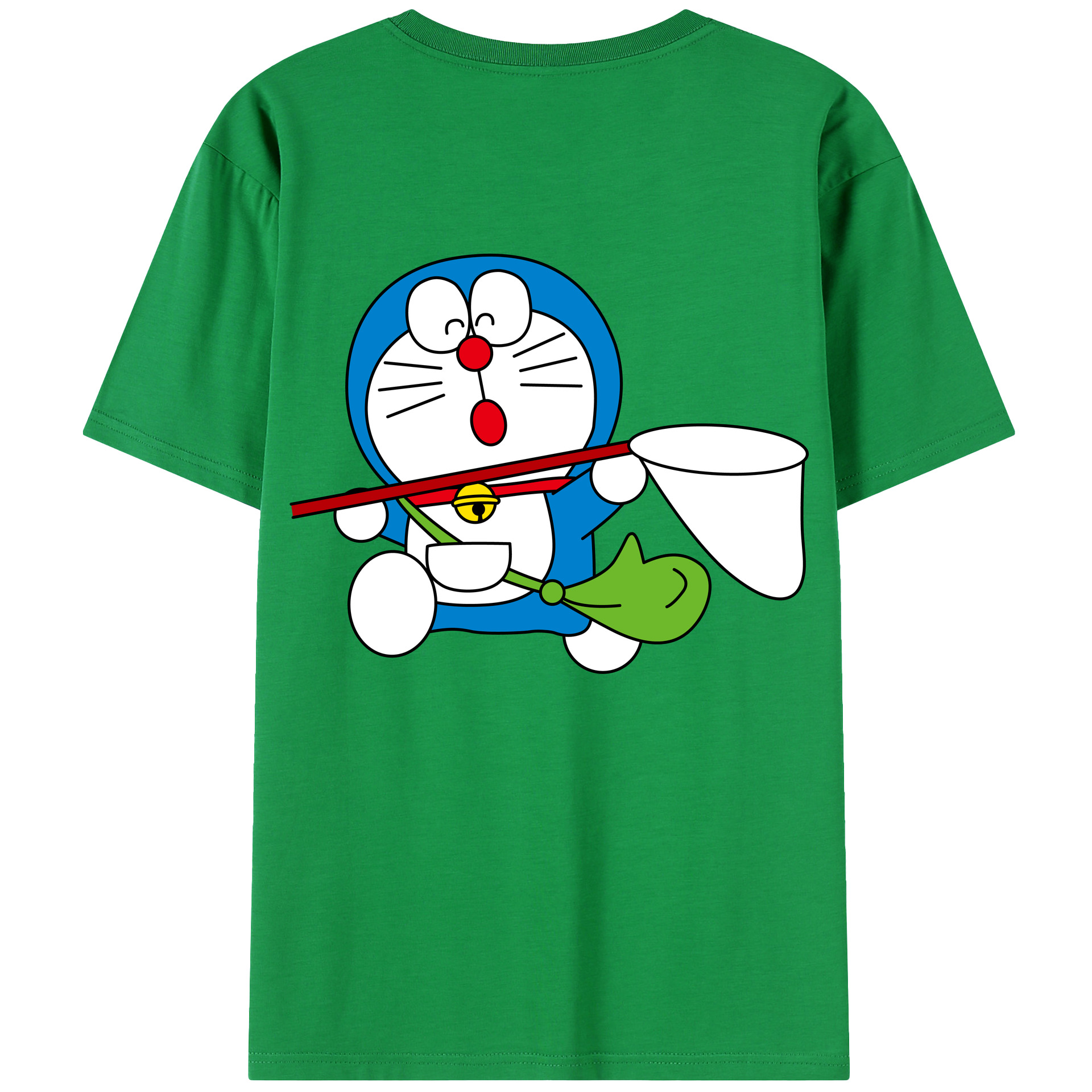 （画像用） ドラえもん Doraemon 綿100％半袖Tシャツ（背面プリント）