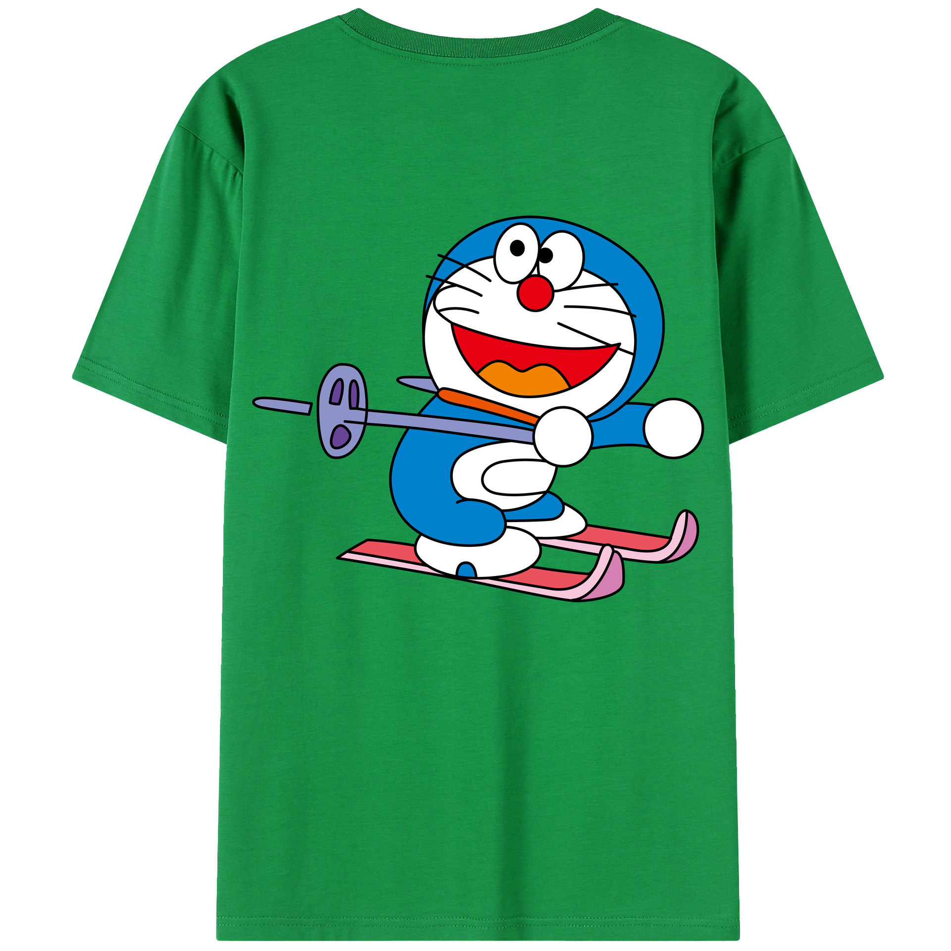 （画像用） ドラえもん Doraemon 綿100％半袖Tシャツ（背面プリント）