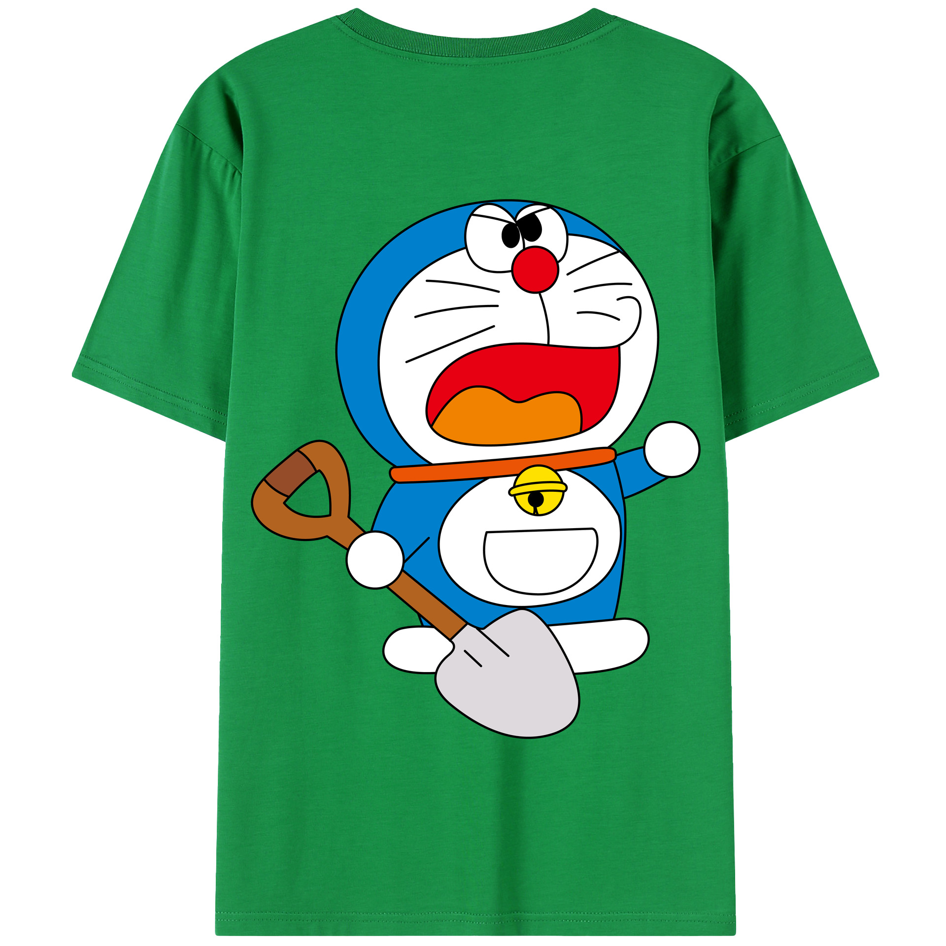 （画像用） ドラえもん Doraemon 綿100％半袖Tシャツ（背面プリント）