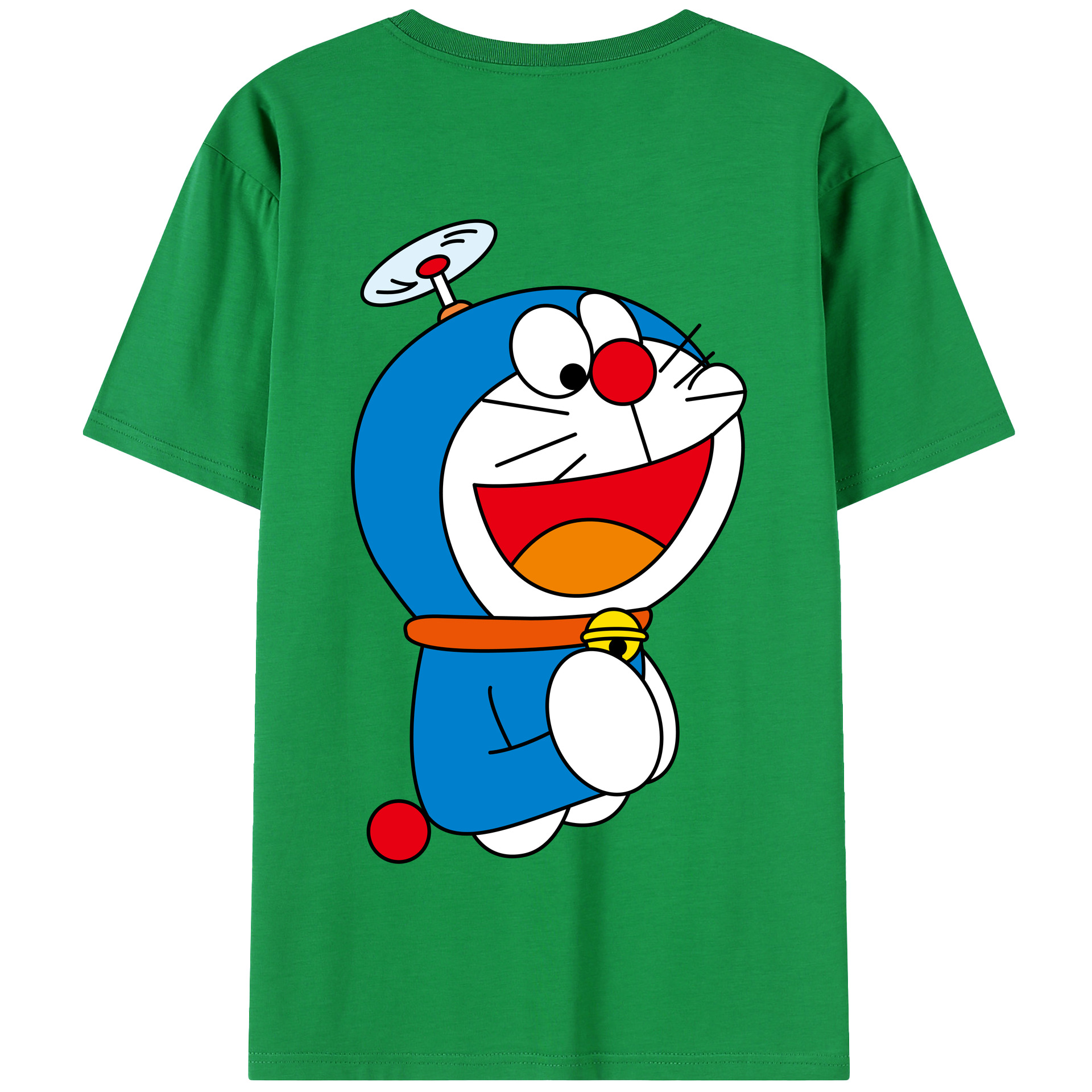 （画像用） ドラえもん Doraemon 綿100％半袖Tシャツ（背面プリント）