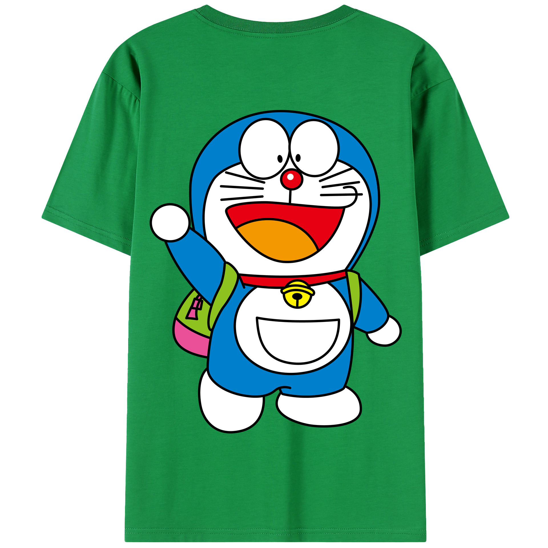 （画像用） ドラえもん Doraemon 綿100％半袖Tシャツ（背面プリント）